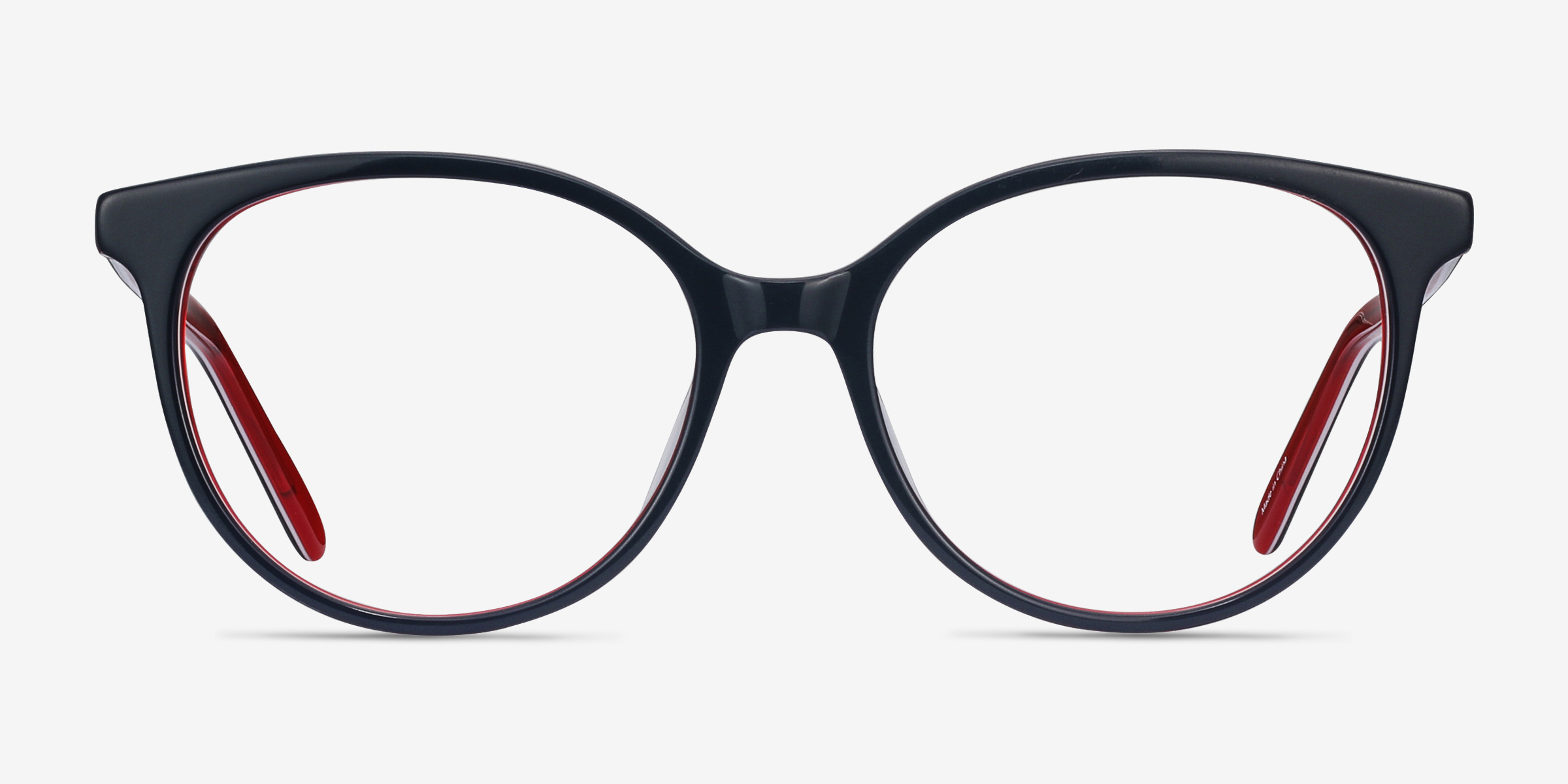 Patriot Navy & Red AcétateMontures de lunettes de vue d'EyeBuyDirect, Vue de Face