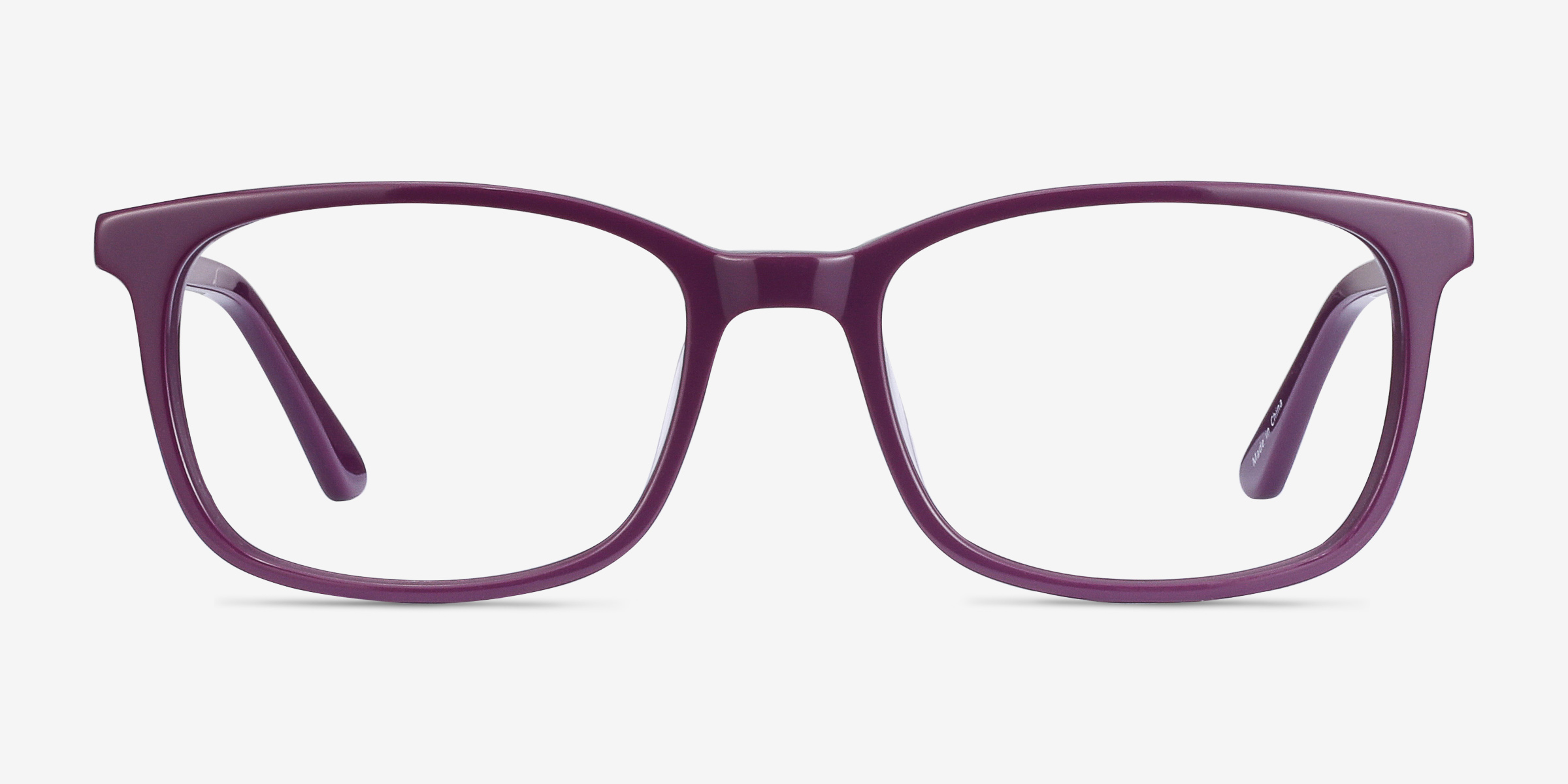 Equality Violet AcétateMontures de lunettes de vue d'EyeBuyDirect, Vue de Face