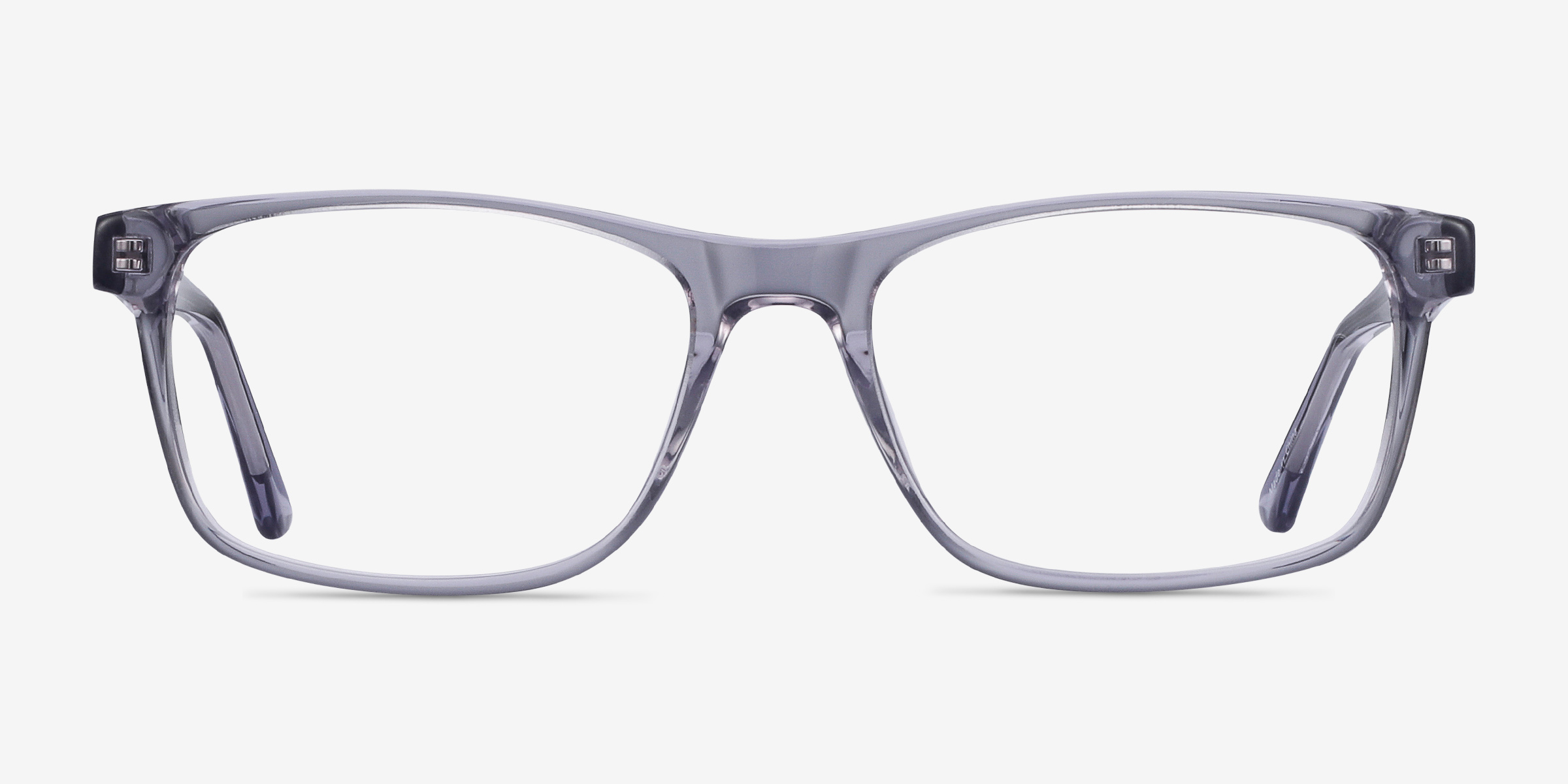 Pochi Gris AcétateMontures de lunettes de vue d'EyeBuyDirect, Vue de Face