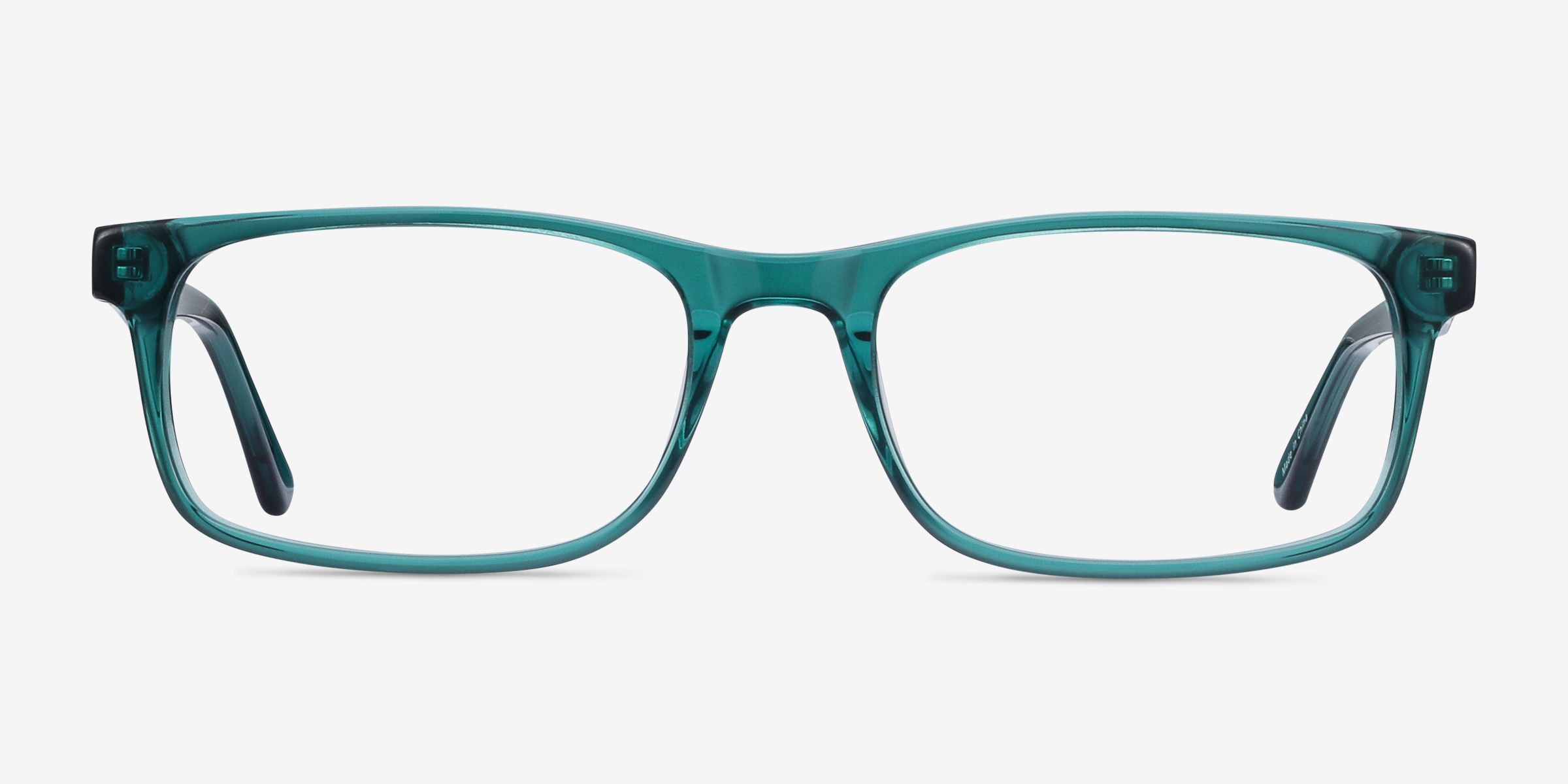 Vista Teal AcétateMontures de lunettes de vue d'EyeBuyDirect, Vue de Face