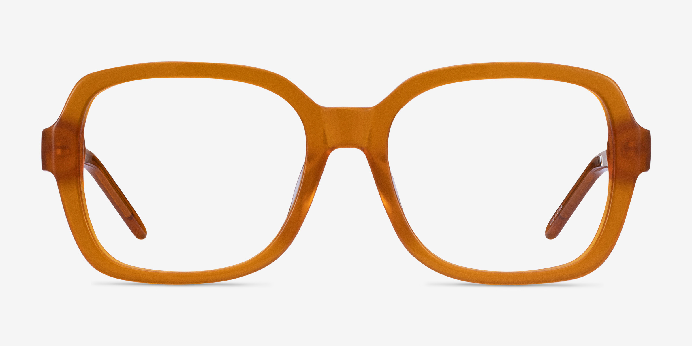 Renee Mellow Yellow AcétateMontures de lunettes de vue d'EyeBuyDirect, Vue de Face