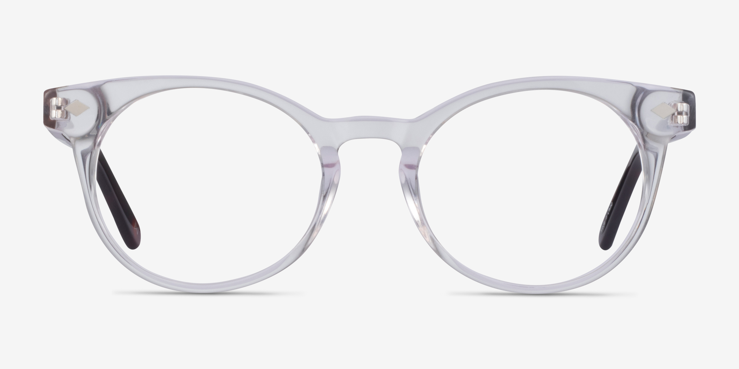 Concept Clear Tortoise AcétateMontures de lunettes de vue d'EyeBuyDirect, Vue de Face