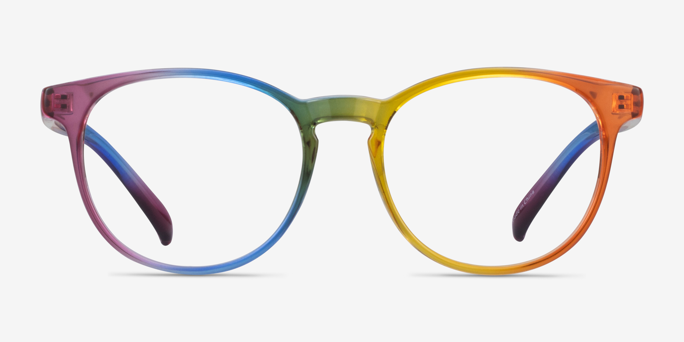 Rainbow Arc-en-ciel PlastiqueMontures de lunettes de vue d'EyeBuyDirect, Vue de Face
