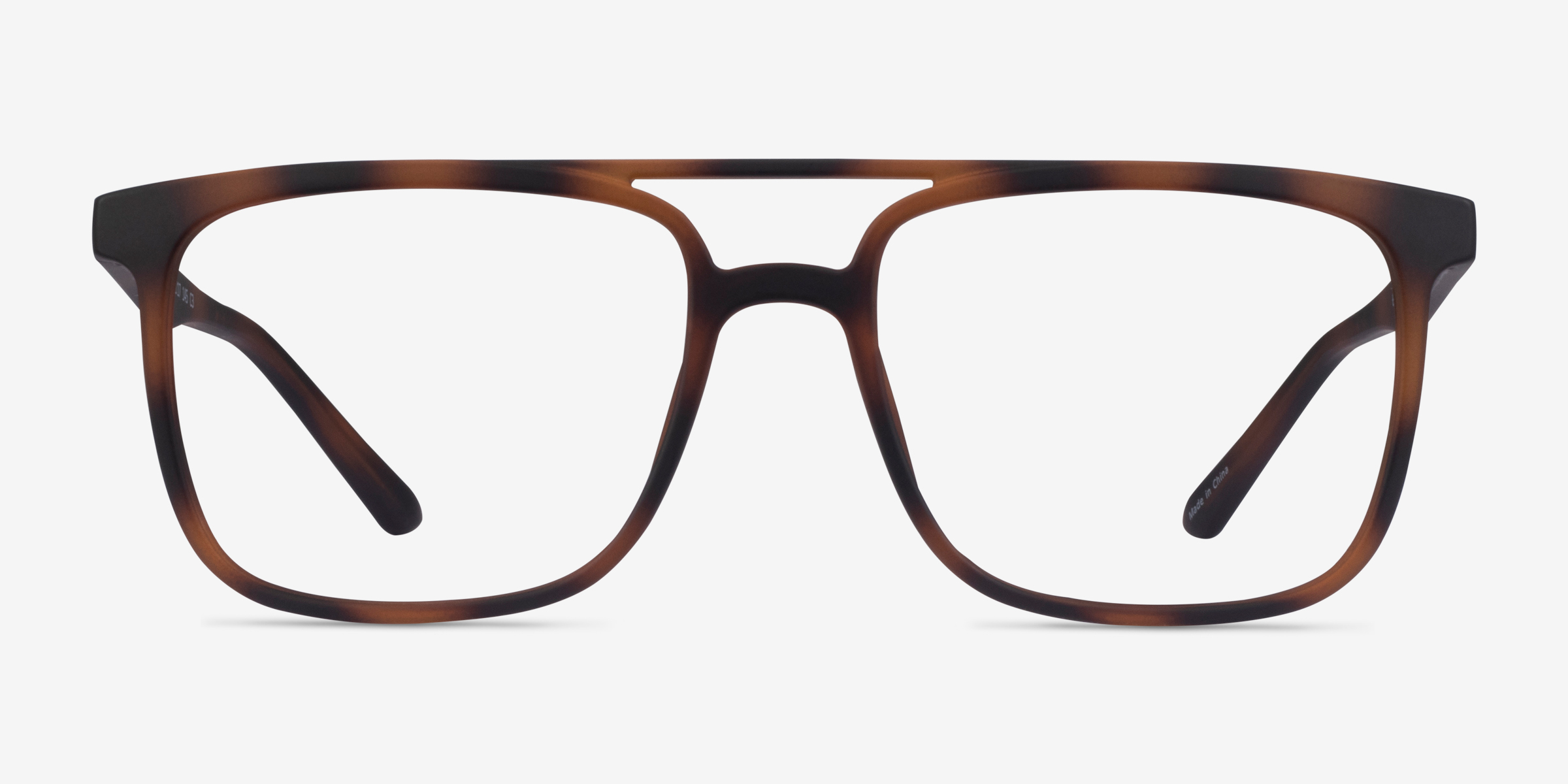 Between Matte Tortoise PlastiqueMontures de lunettes de vue d'EyeBuyDirect, Vue de Face