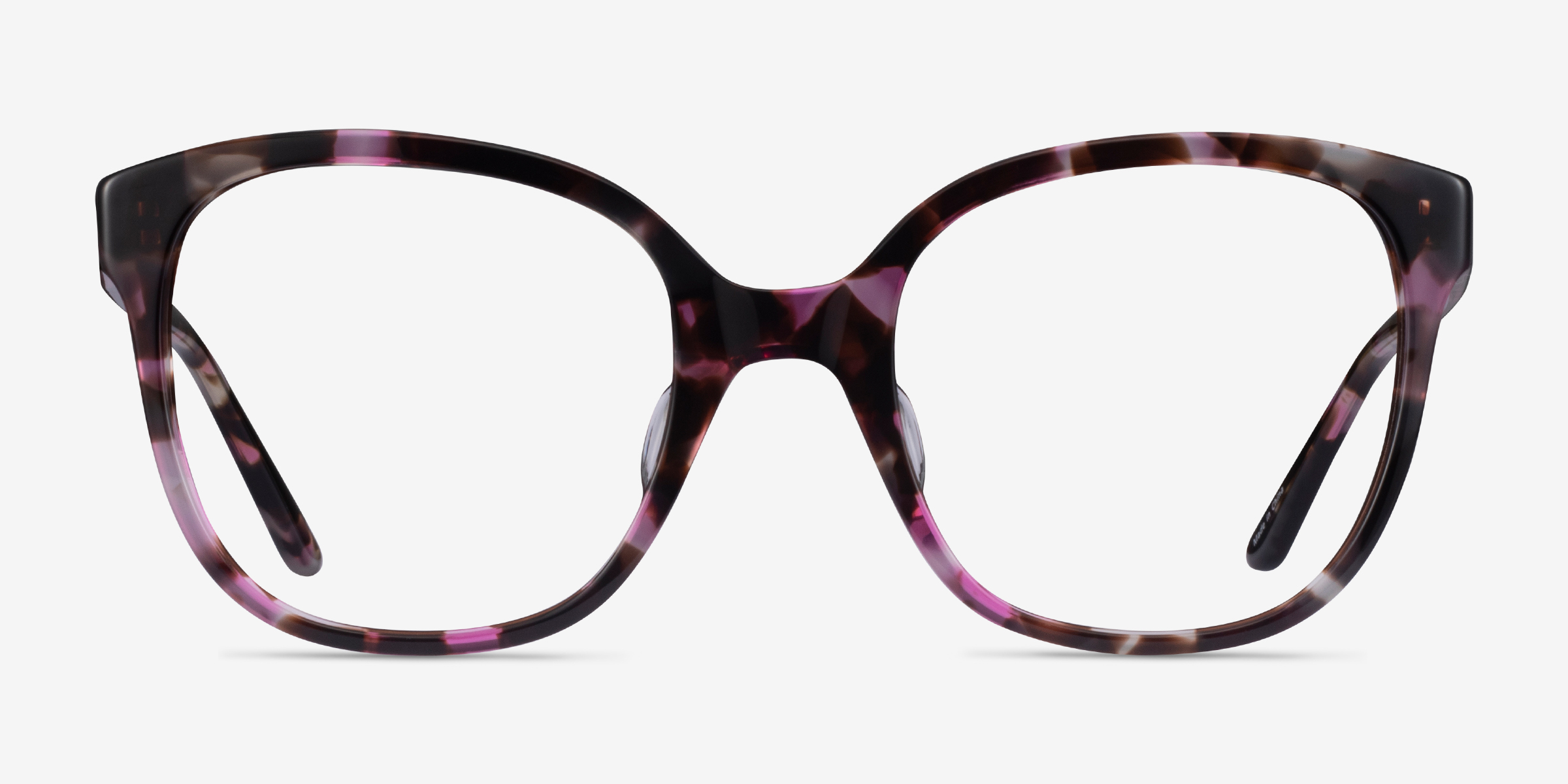 Osmanthus Pink Tortoise AcétateMontures de lunettes de vue d'EyeBuyDirect, Vue de Face