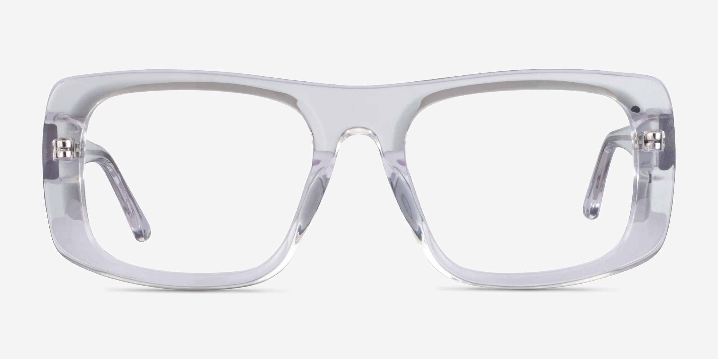 Sonny Transparent AcétateMontures de lunettes de vue d'EyeBuyDirect, Vue de Face