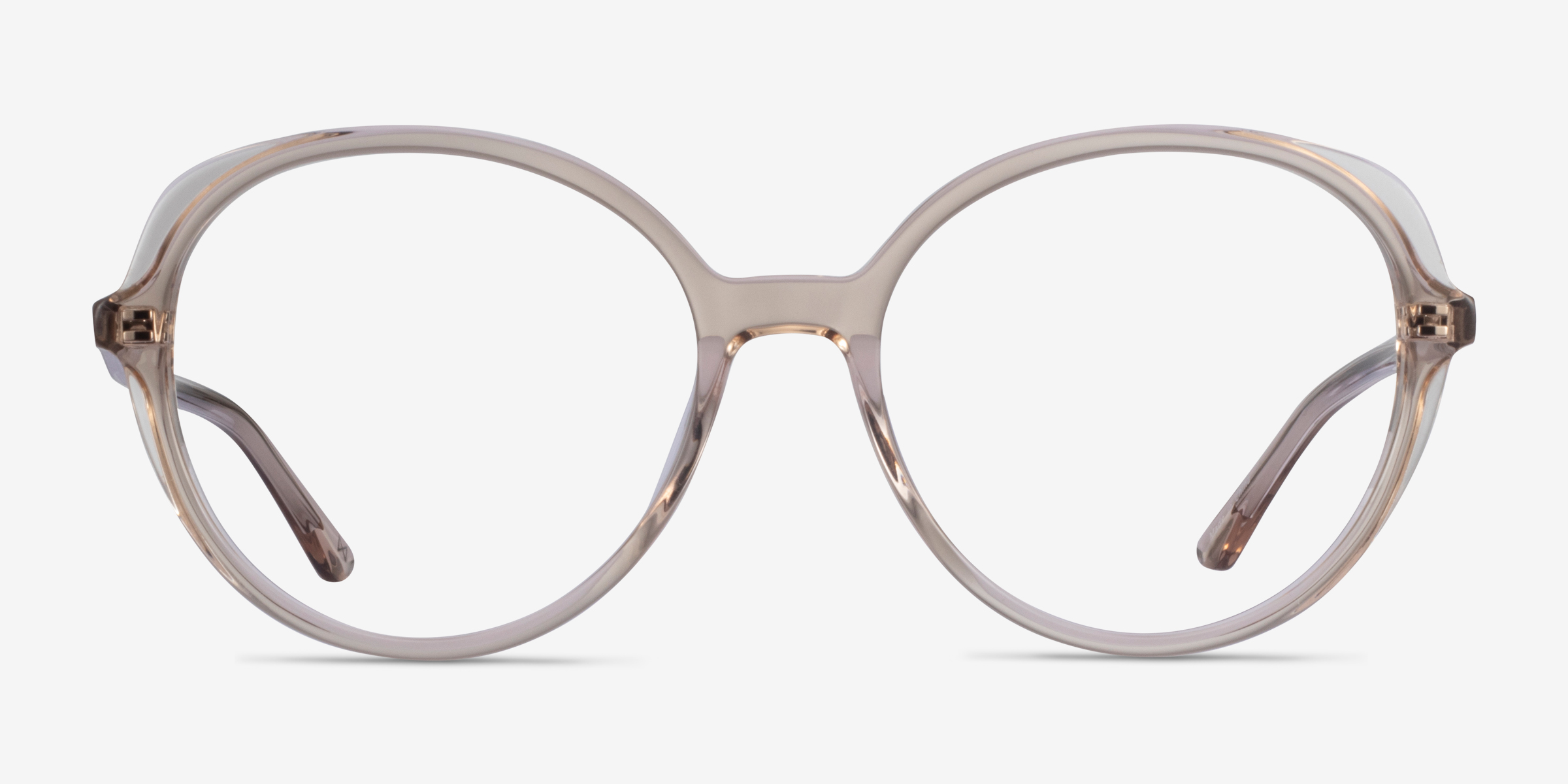 Pure Champagne Éco-responsableMontures de lunettes de vue d'EyeBuyDirect, Vue de Face