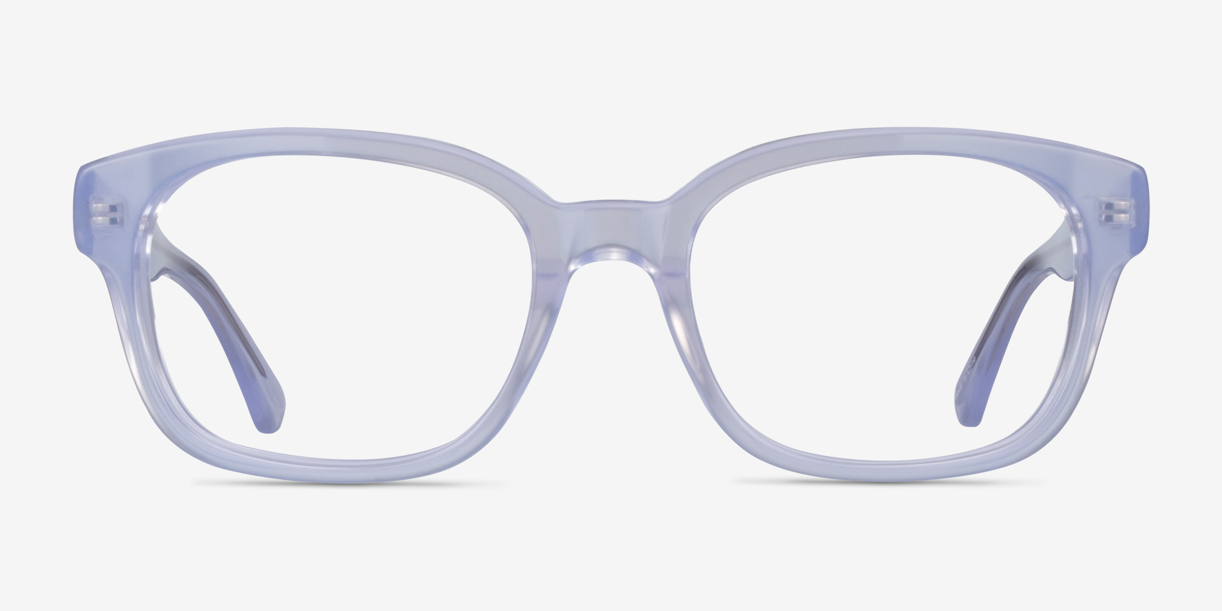 Neon Iridescent Clear AcétateMontures de lunettes de vue d'EyeBuyDirect, Vue de Face