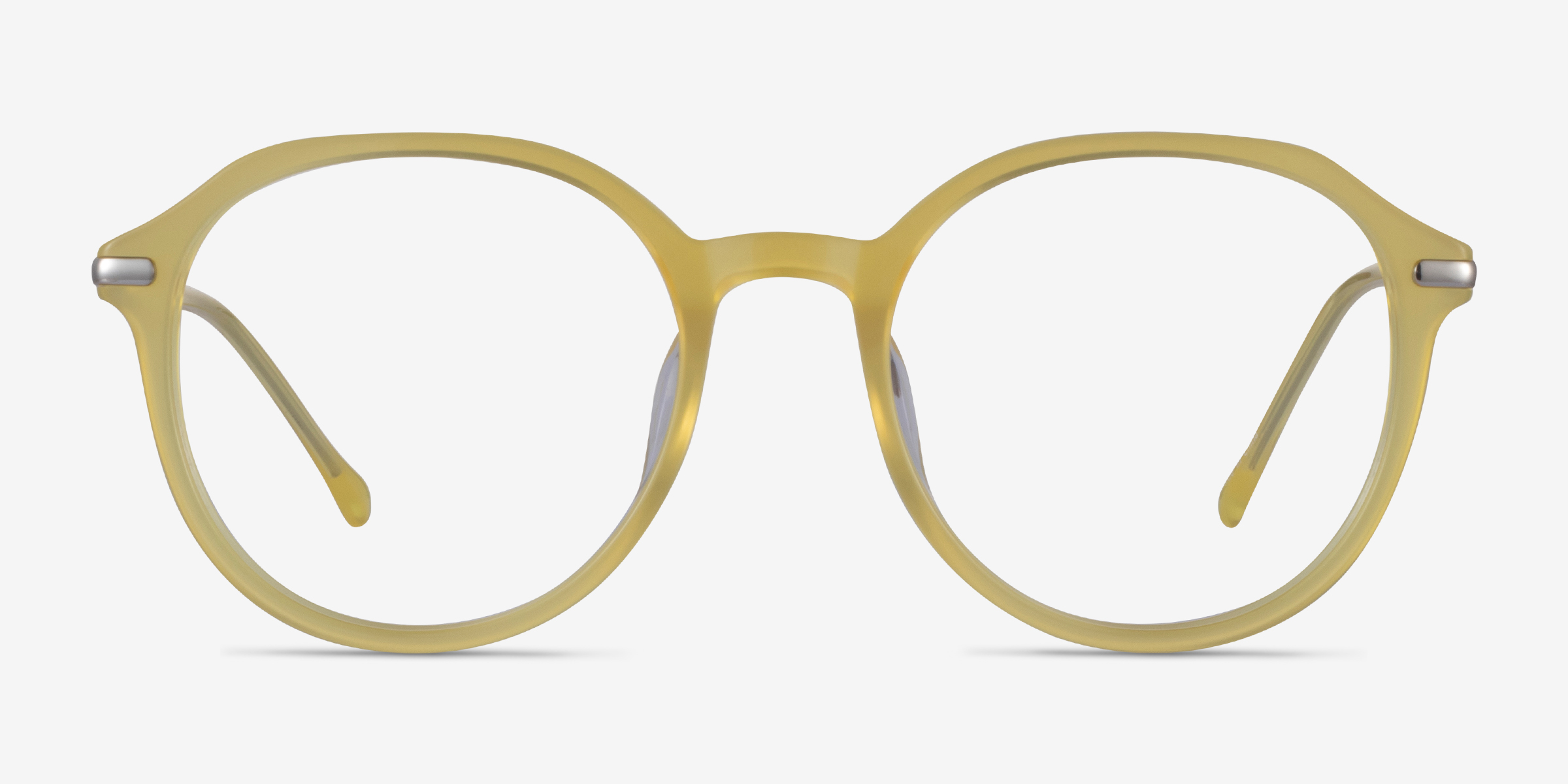 Original Iridescent Yellow AcétateMontures de lunettes de vue d'EyeBuyDirect, Vue de Face