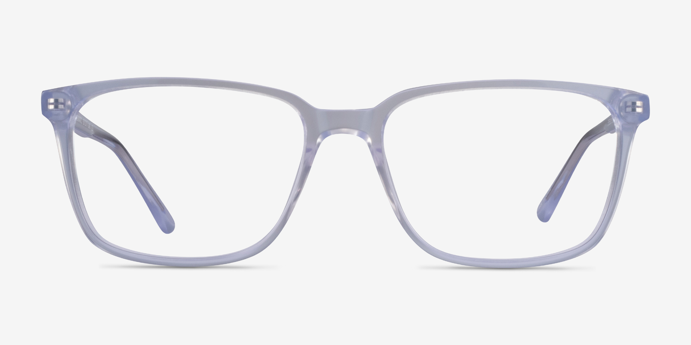 Prismatic Iridescent Clear AcétateMontures de lunettes de vue d'EyeBuyDirect, Vue de Face