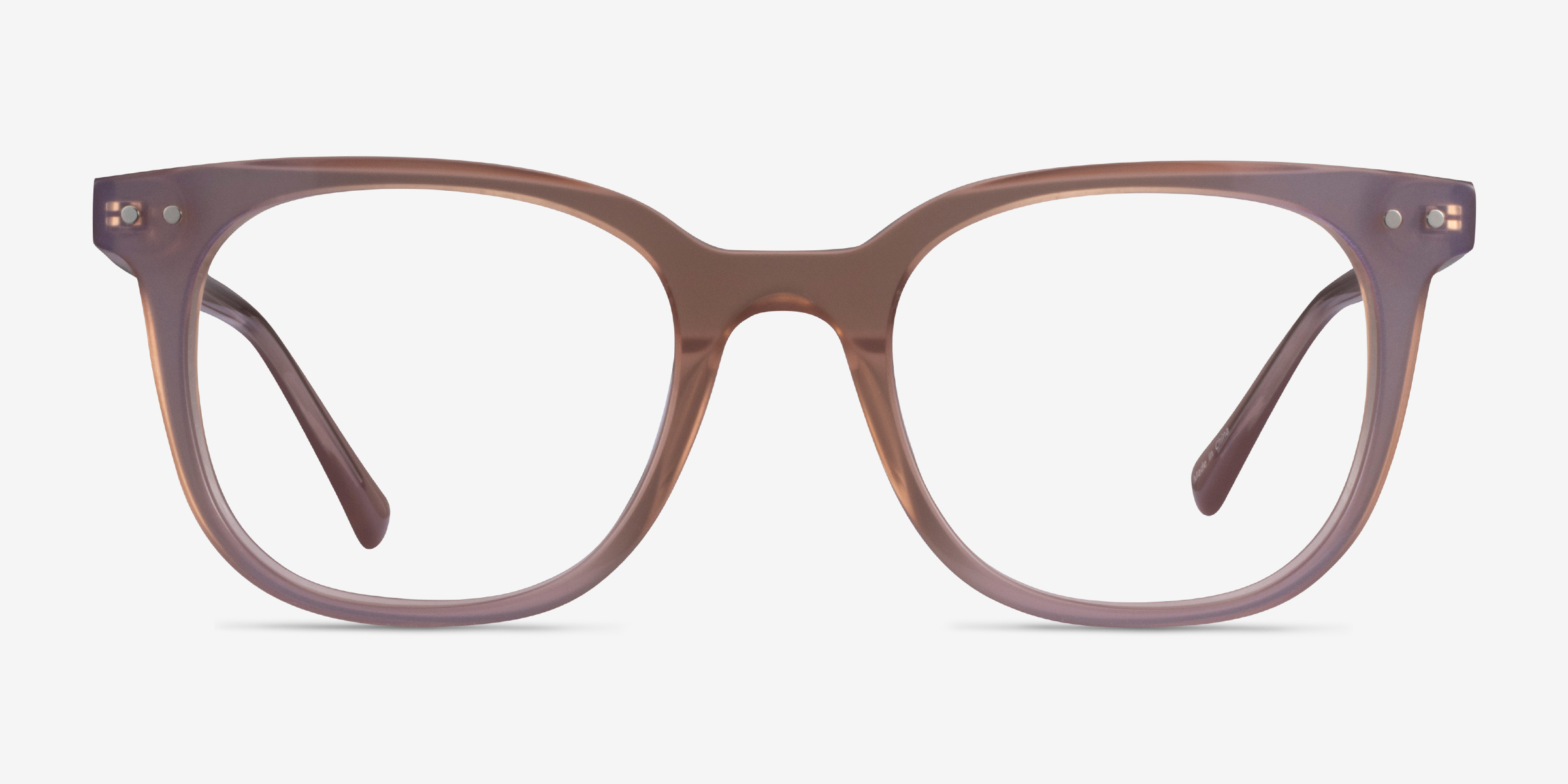 Kaleidoscope Iridescent Purple AcétateMontures de lunettes de vue d'EyeBuyDirect, Vue de Face