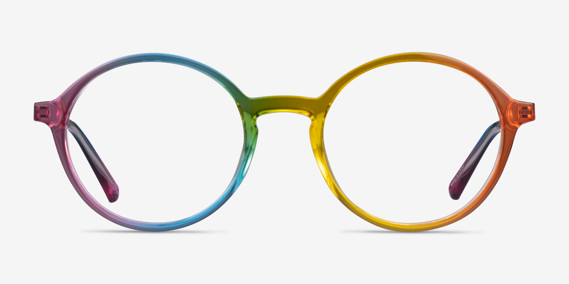 Diversity Arc-en-ciel PlastiqueMontures de lunettes de vue d'EyeBuyDirect, Vue de Face