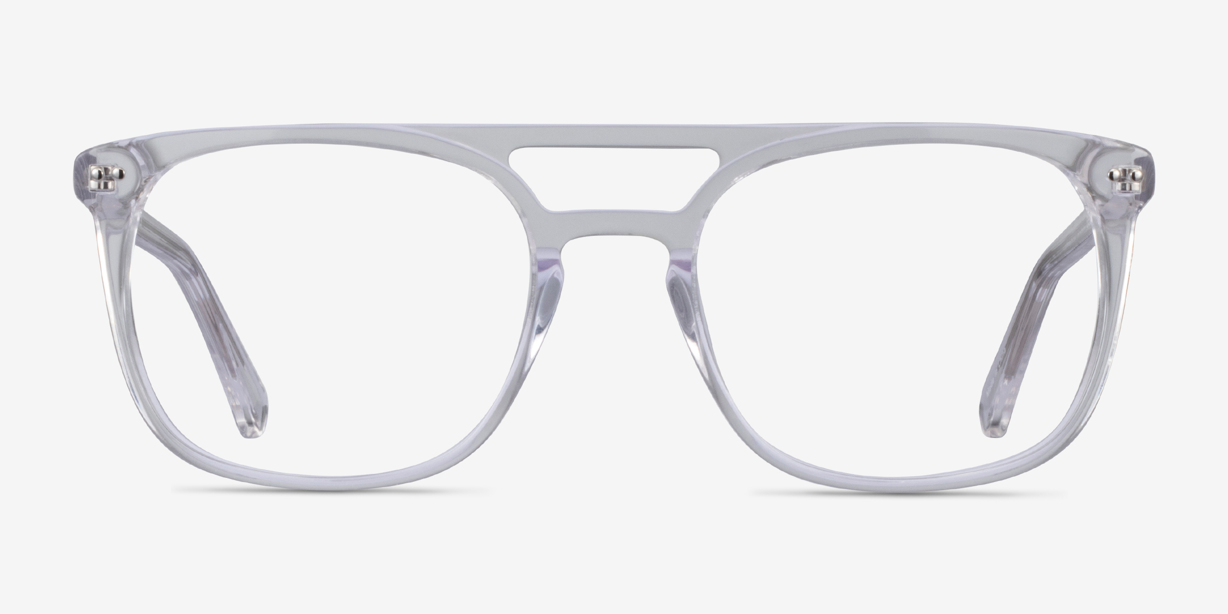 Eclipse Transparent AcétateMontures de lunettes de vue d'EyeBuyDirect, Vue de Face