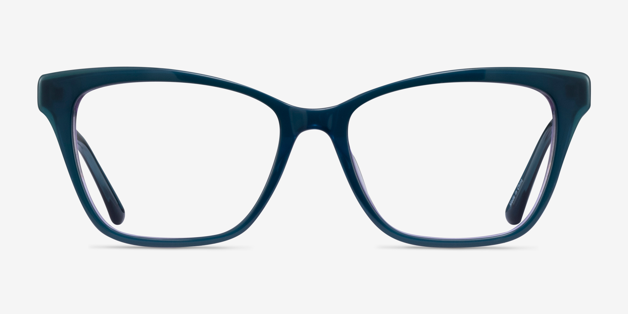 Jelly Teal Purple AcétateMontures de lunettes de vue d'EyeBuyDirect, Vue de Face