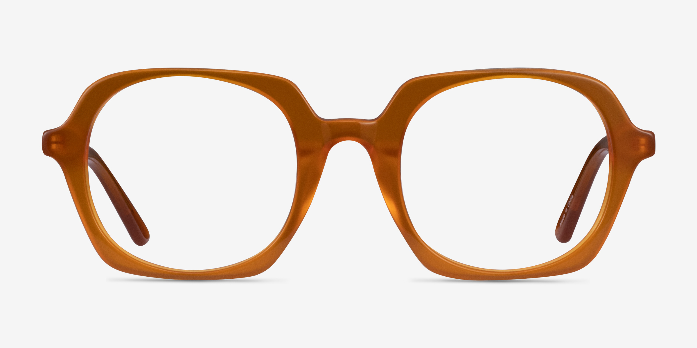 Faubourg Orange AcétateMontures de lunettes de vue d'EyeBuyDirect, Vue de Face