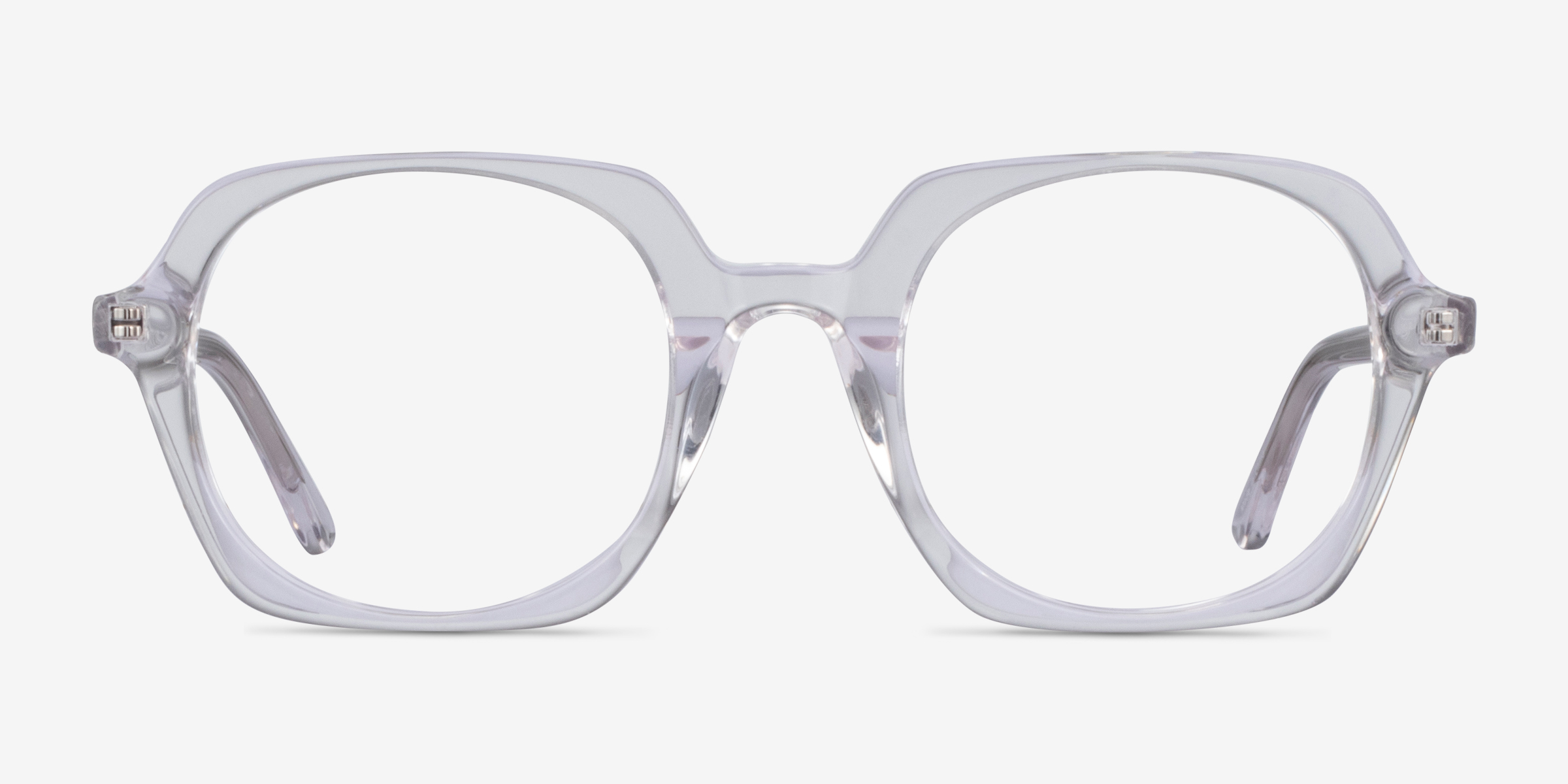 Faubourg Transparent AcétateMontures de lunettes de vue d'EyeBuyDirect, Vue de Face