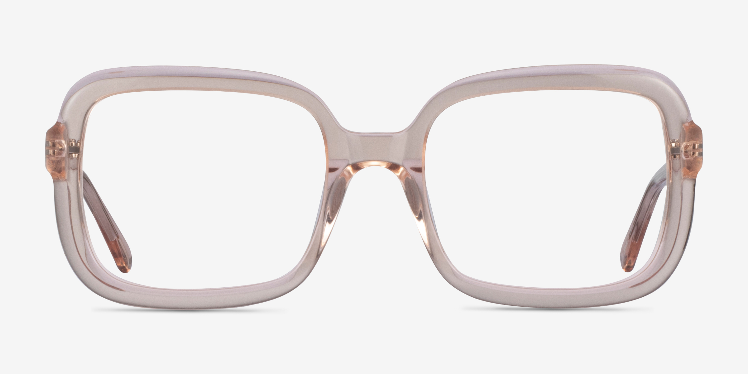 Provence Champagne AcétateMontures de lunettes de vue d'EyeBuyDirect, Vue de Face