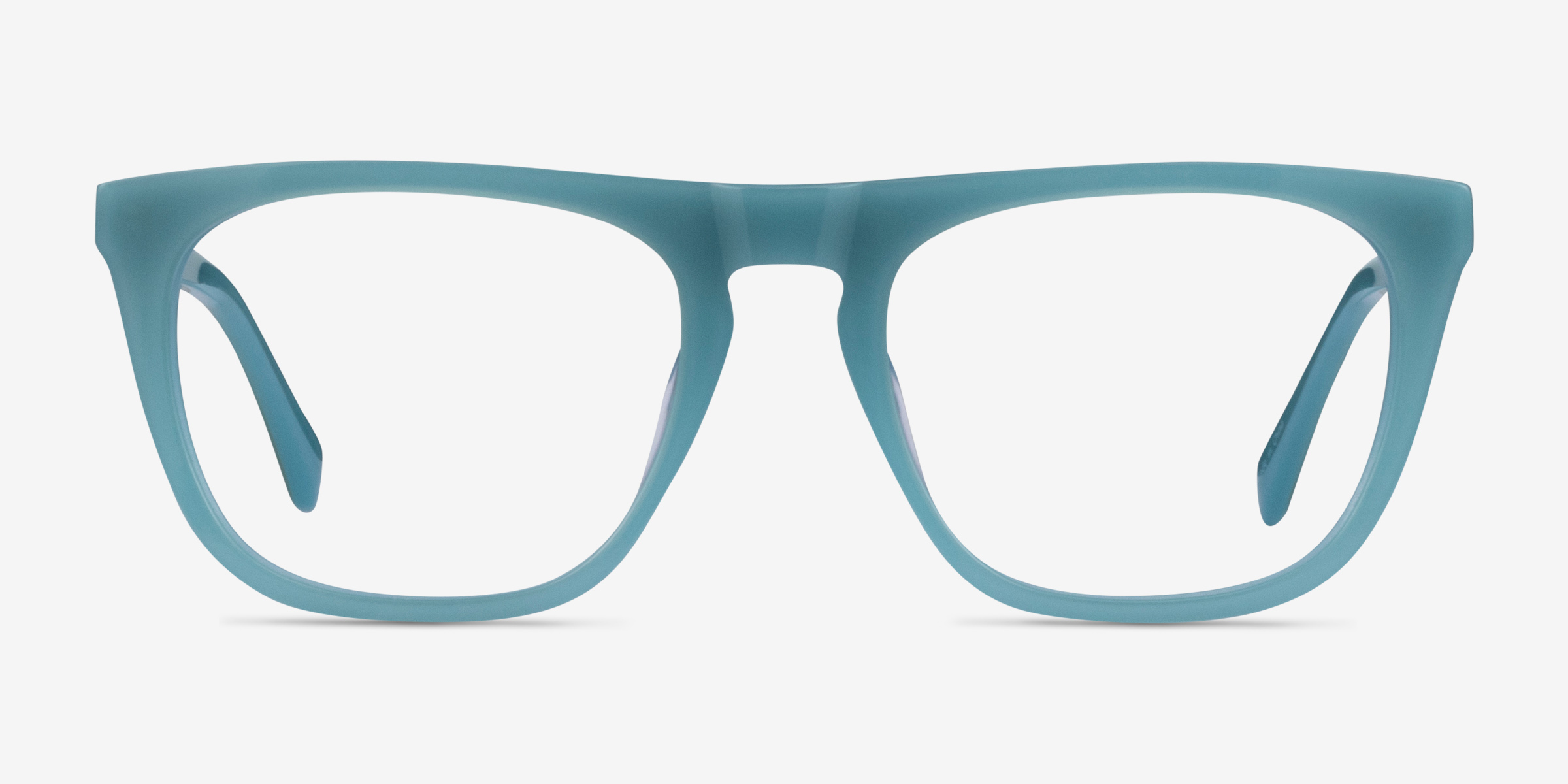 Zephyr Bleu AcétateMontures de lunettes de vue d'EyeBuyDirect, Vue de Face