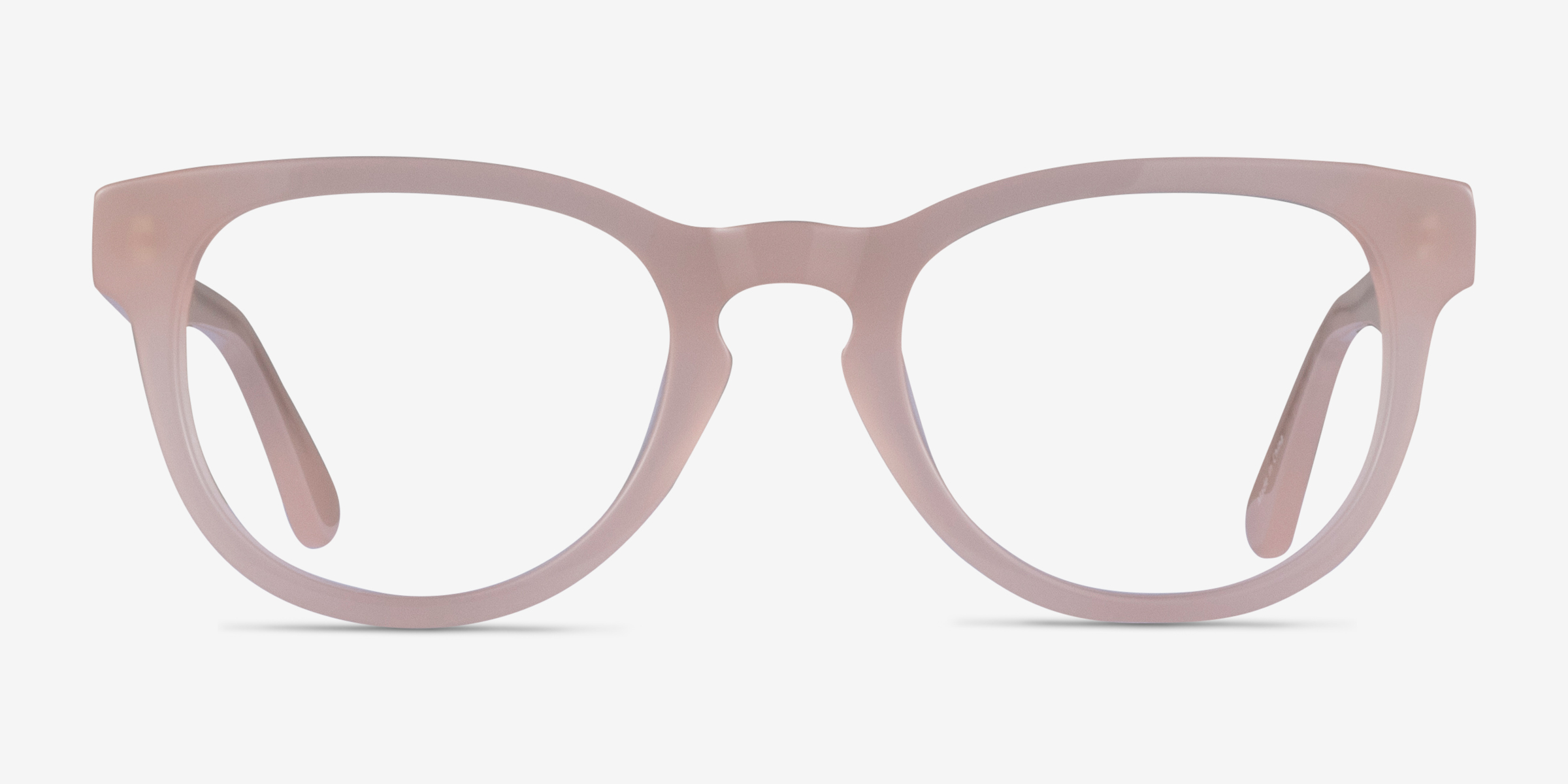 Cezanne Clear Pink AcétateMontures de lunettes de vue d'EyeBuyDirect, Vue de Face