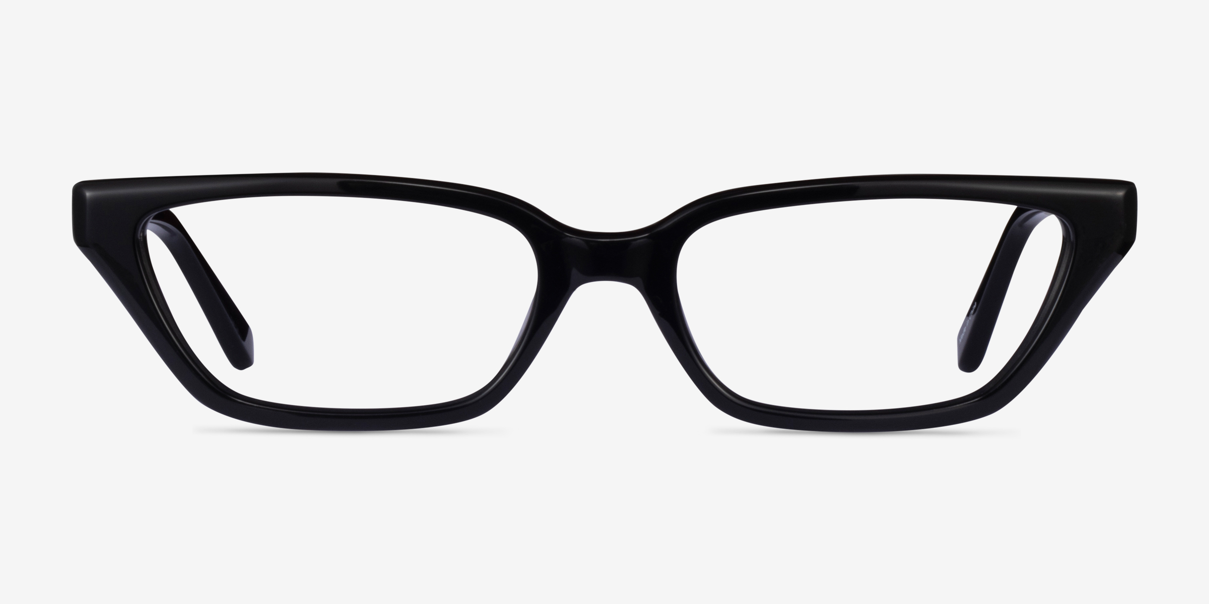 Orchestra Noir AcétateMontures de lunettes de vue d'EyeBuyDirect, Vue de Face