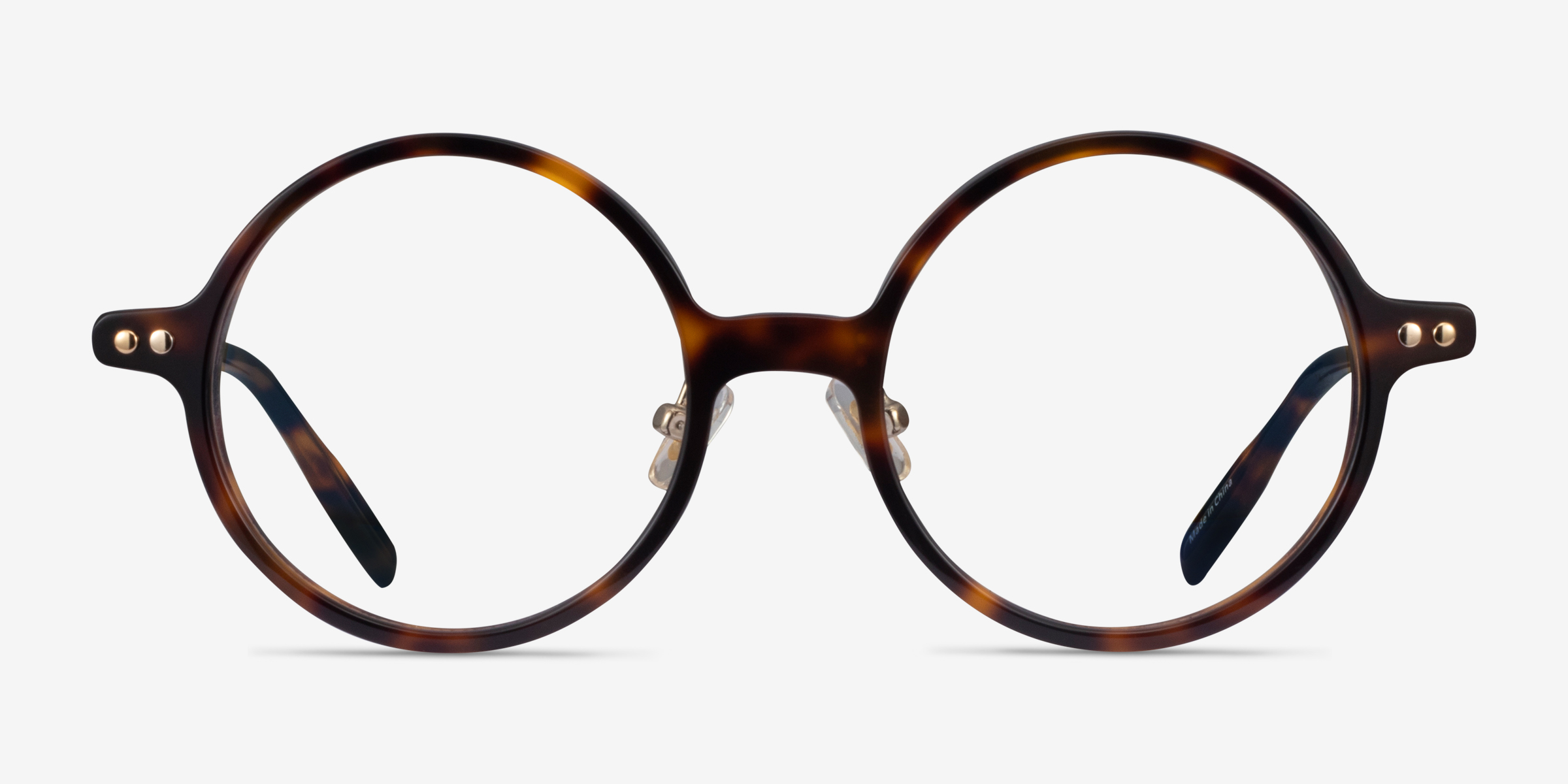 Greenwich Écailles AcétateMontures de lunettes de vue d'EyeBuyDirect, Vue de Face