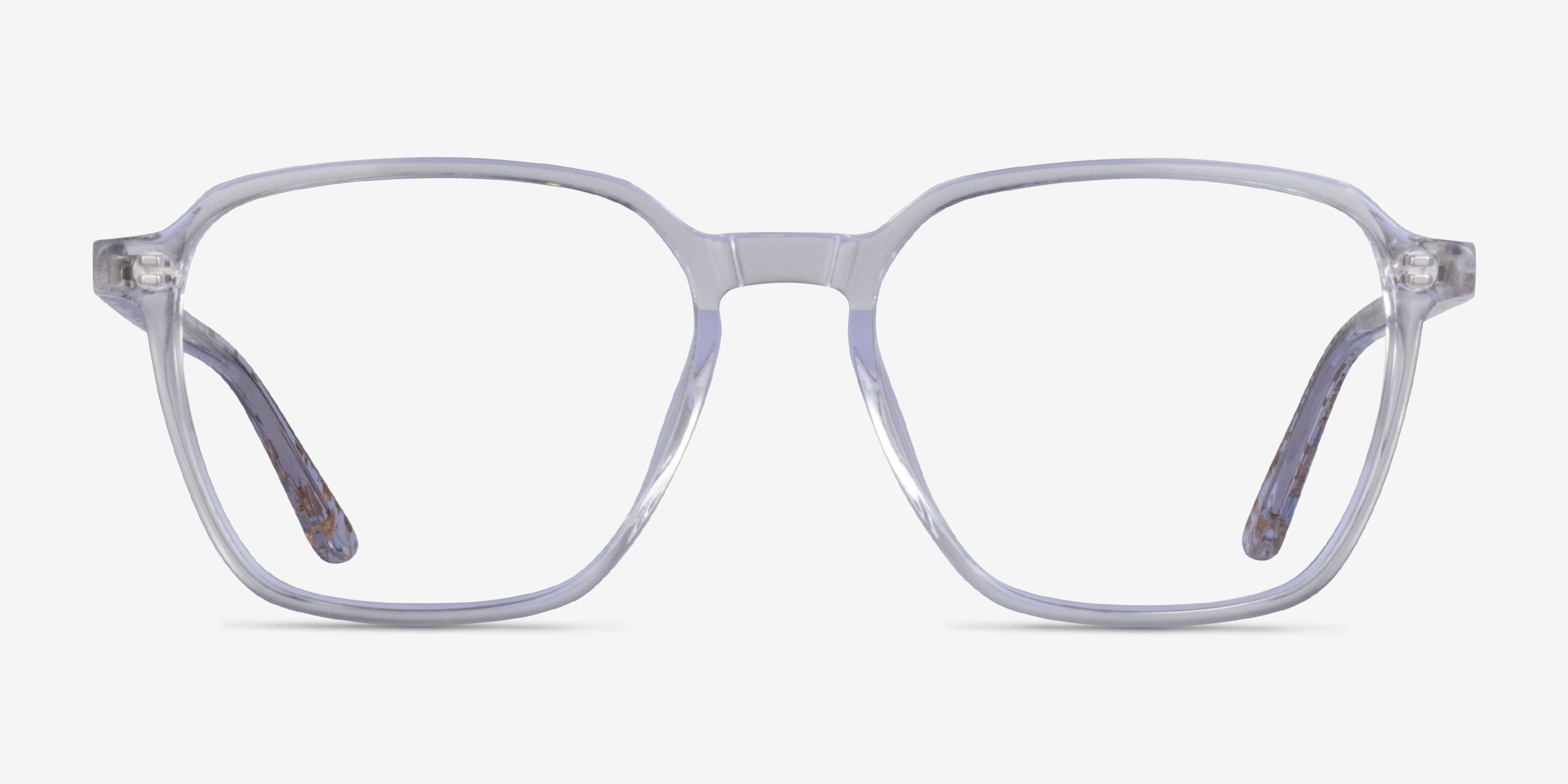 Stage Clear Gold AcétateMontures de lunettes de vue d'EyeBuyDirect, Vue de Face
