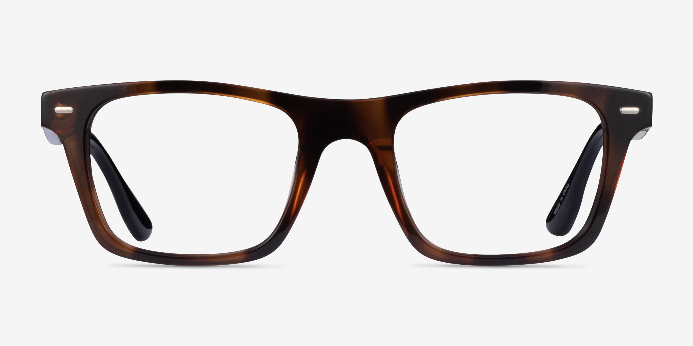 Hemlock Écailles AcétateMontures de lunettes de vue d'EyeBuyDirect, Vue de Face