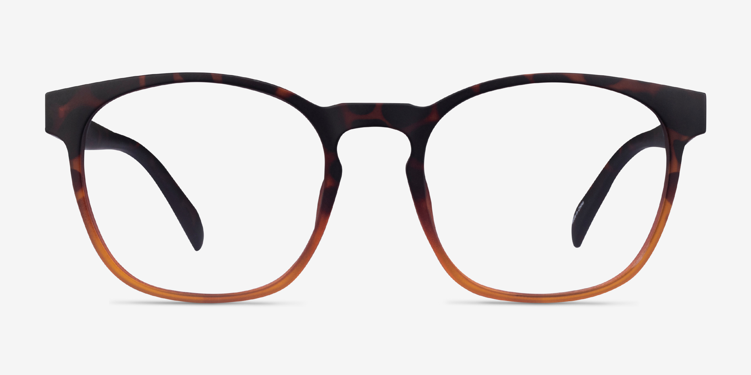 Oakwood Matte Tortoise Brown PlastiqueMontures de lunettes de vue d'EyeBuyDirect, Vue de Face