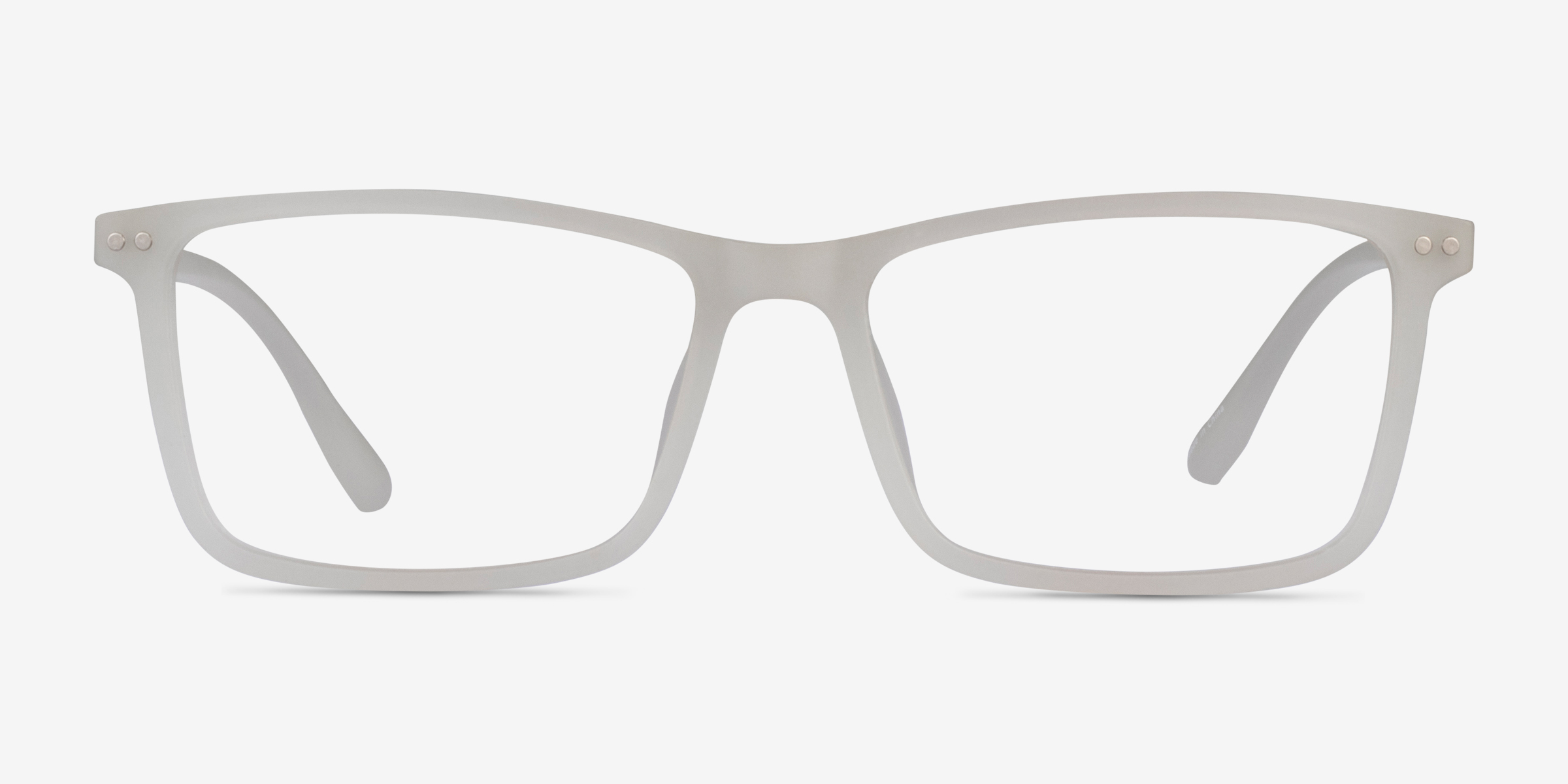 Lyra Matte Clear PlastiqueMontures de lunettes de vue d'EyeBuyDirect, Vue de Face