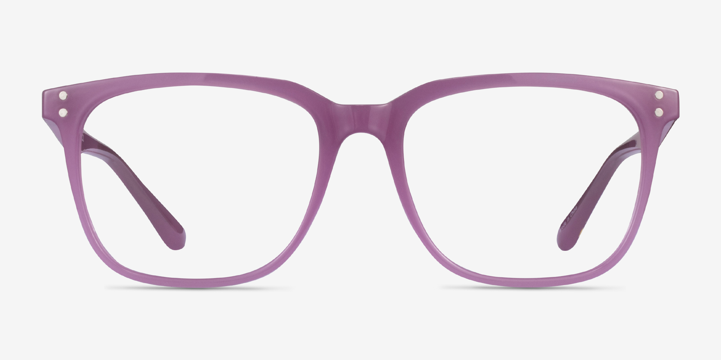 Lunar Gaze Violet PlastiqueMontures de lunettes de vue d'EyeBuyDirect, Vue de Face