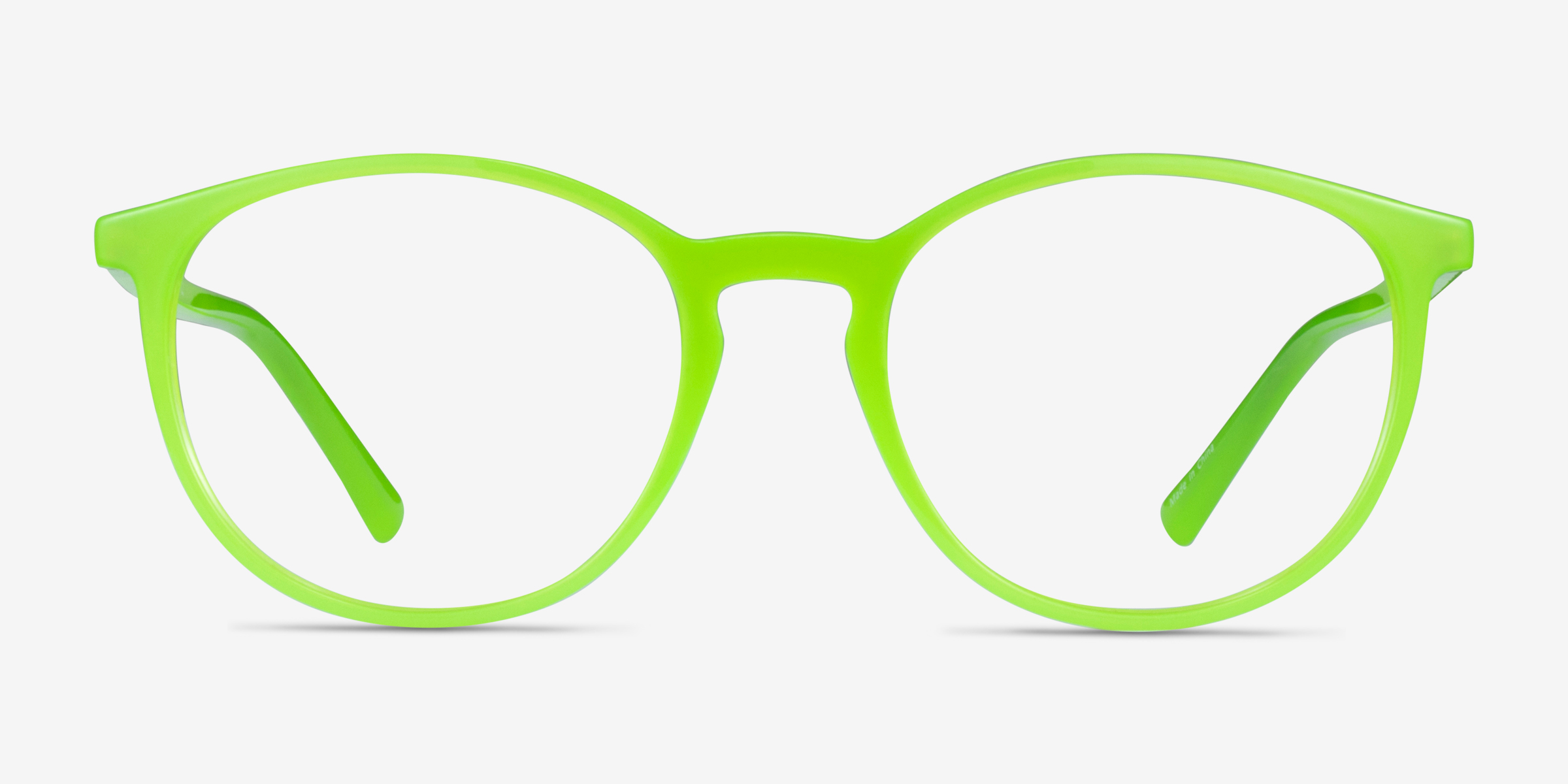 Crescent Vert PlastiqueMontures de lunettes de vue d'EyeBuyDirect, Vue de Face