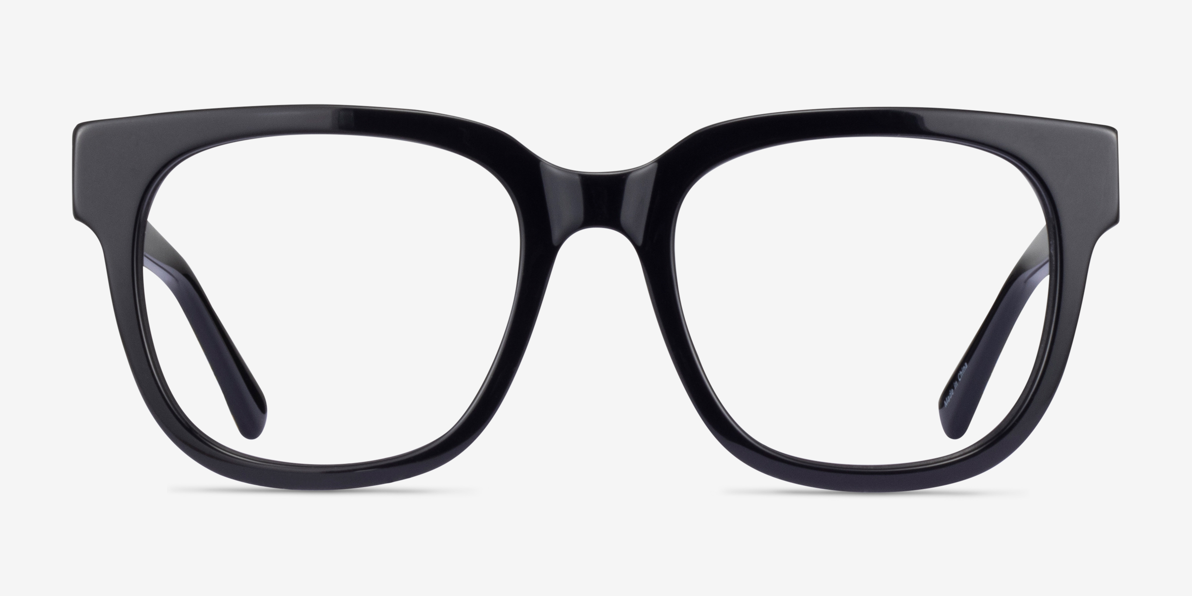 Snapdragon Black Floral AcétateMontures de lunettes de vue d'EyeBuyDirect, Vue de Face