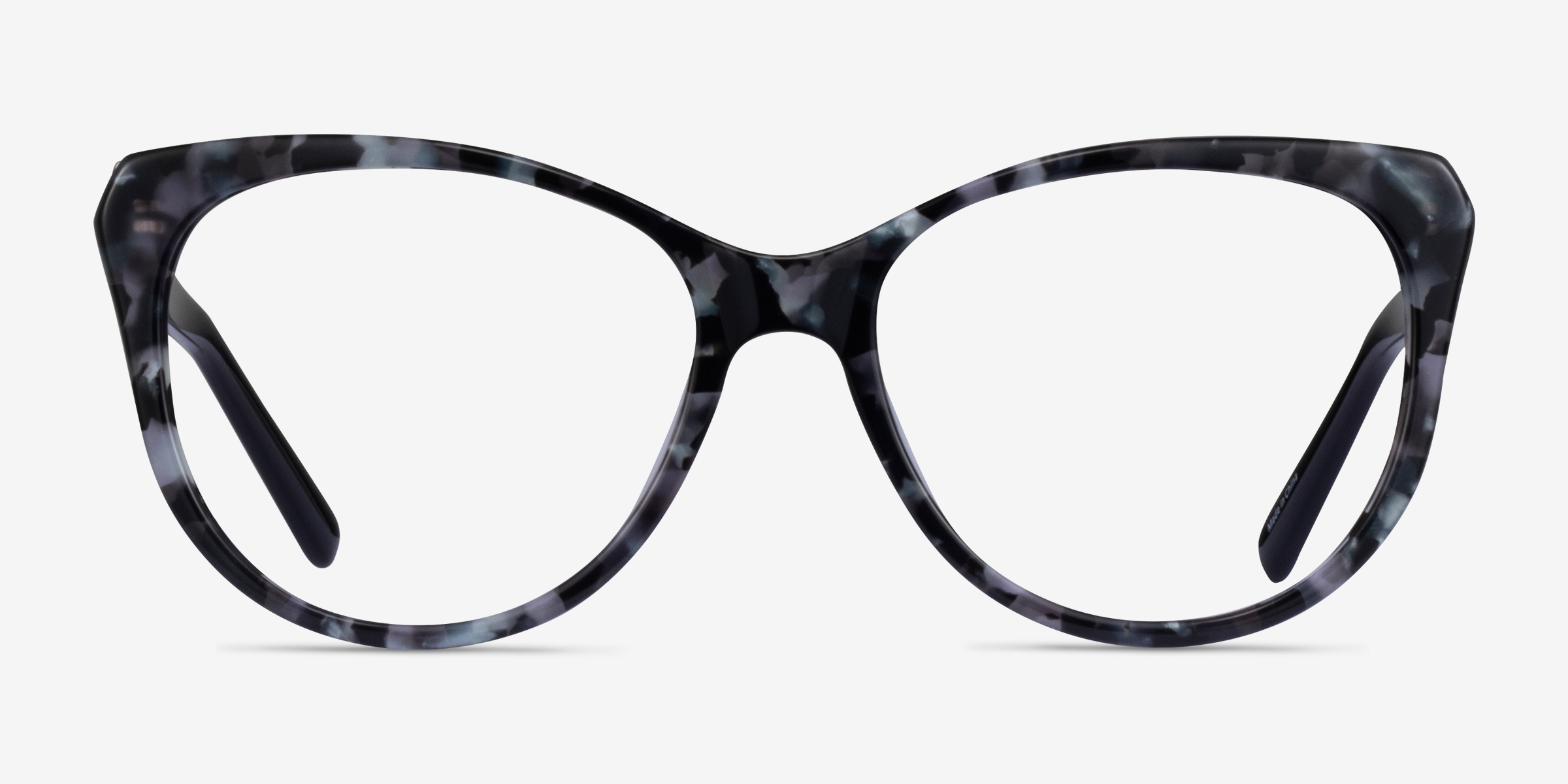 Thalia Gray Tortoise AcétateMontures de lunettes de vue d'EyeBuyDirect, Vue de Face