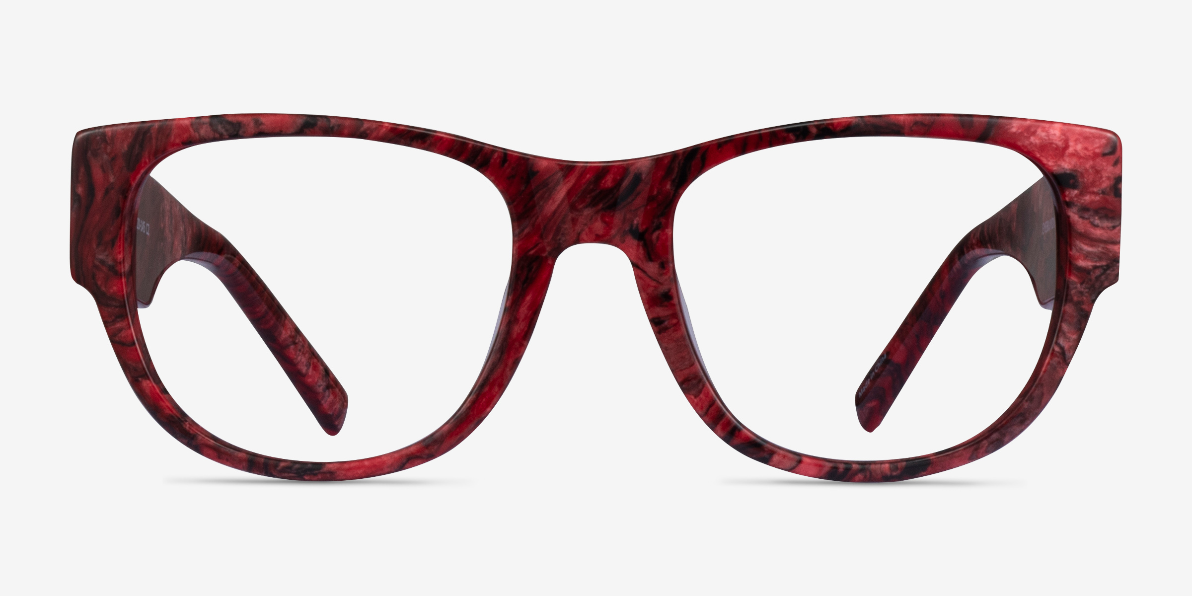 Aine Red Floral AcétateMontures de lunettes de vue d'EyeBuyDirect, Vue de Face