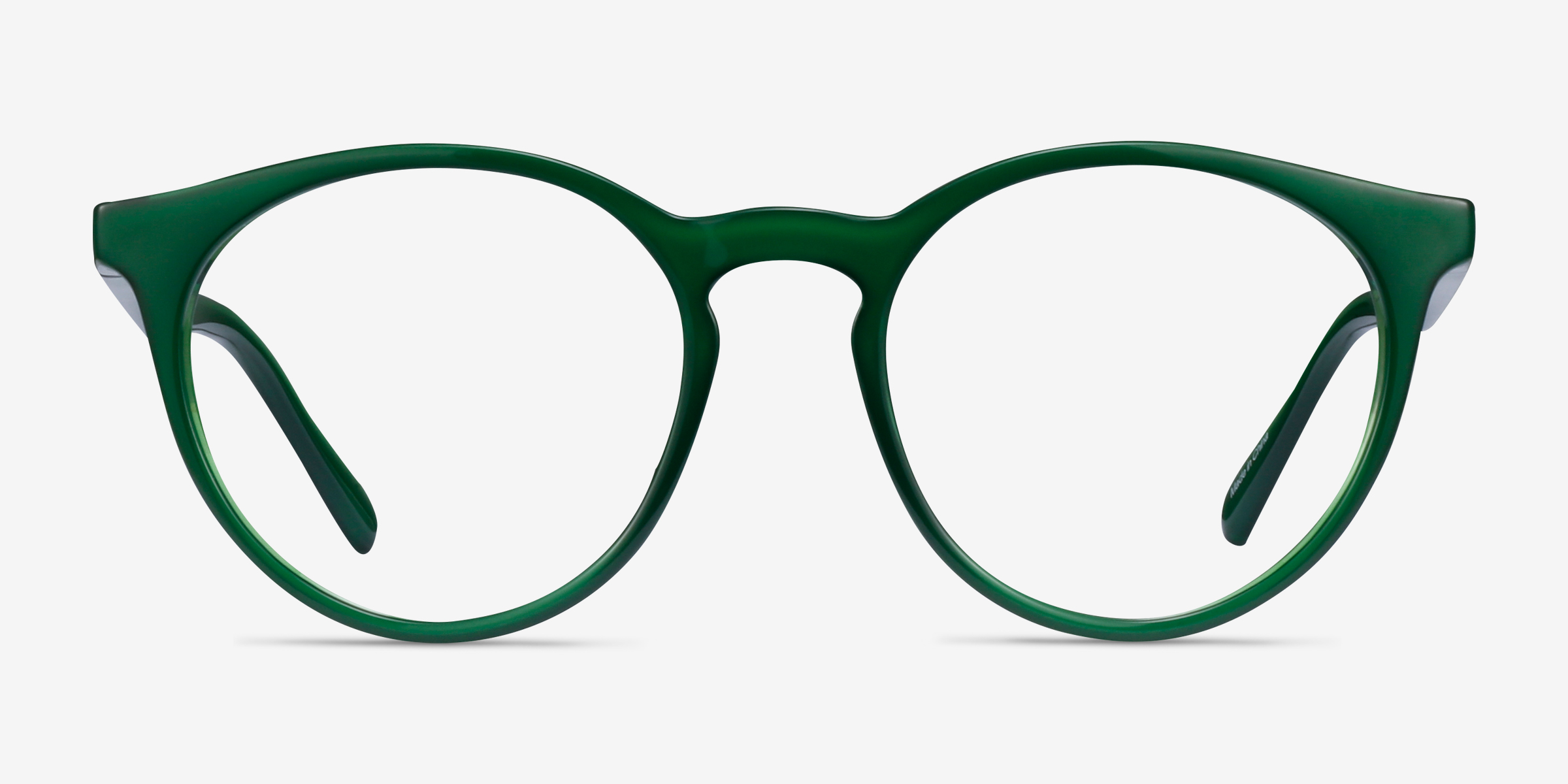 Ginkgo Vert PlastiqueMontures de lunettes de vue d'EyeBuyDirect, Vue de Face
