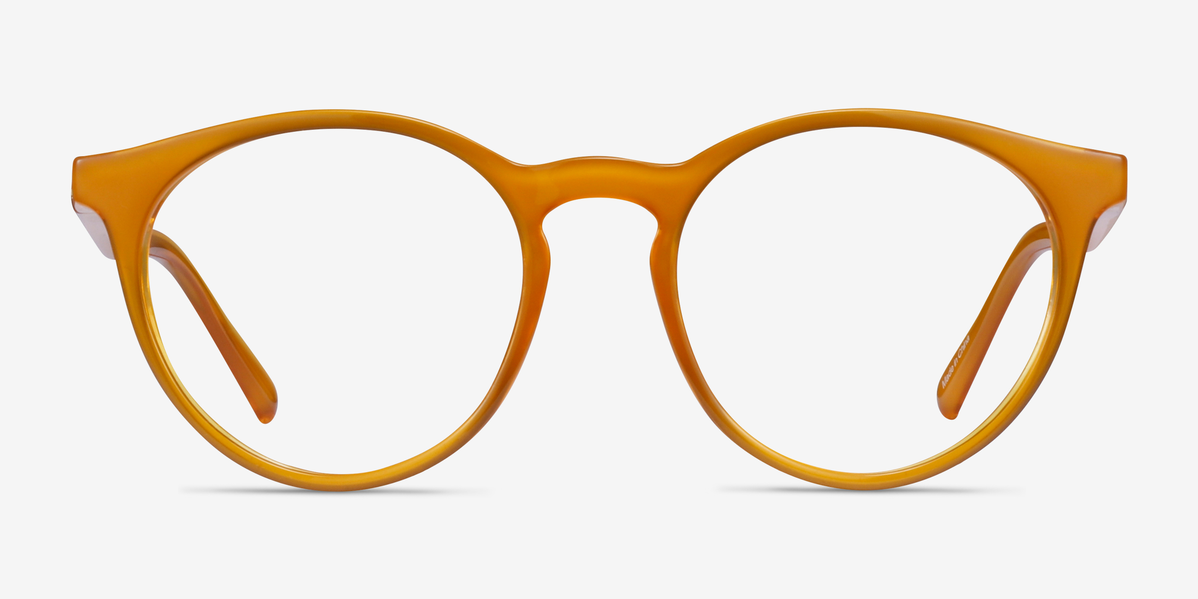 Ginkgo Jaune PlastiqueMontures de lunettes de vue d'EyeBuyDirect, Vue de Face