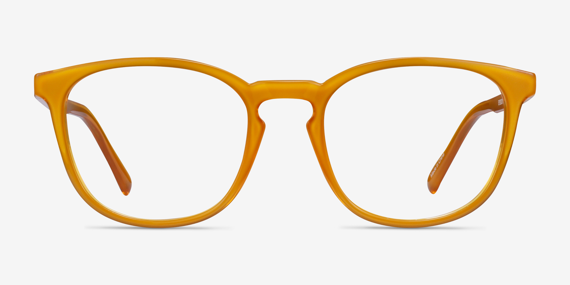 Persea Jaune PlastiqueMontures de lunettes de vue d'EyeBuyDirect, Vue de Face