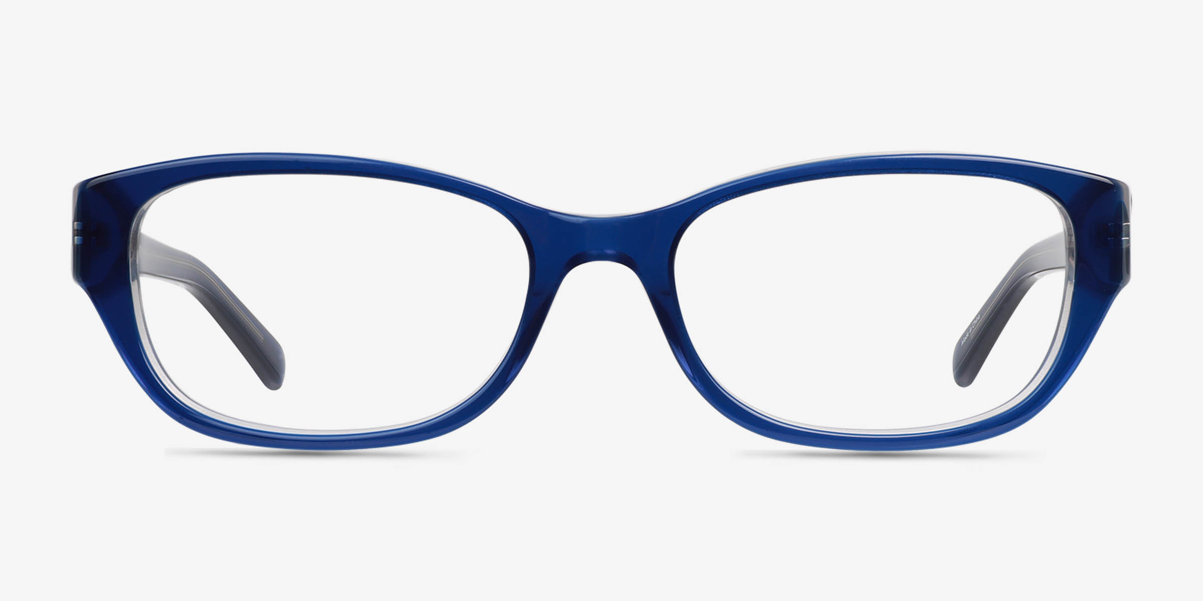 Rafi Bleu marine AcétateMontures de lunettes de vue d'EyeBuyDirect, Vue de Face