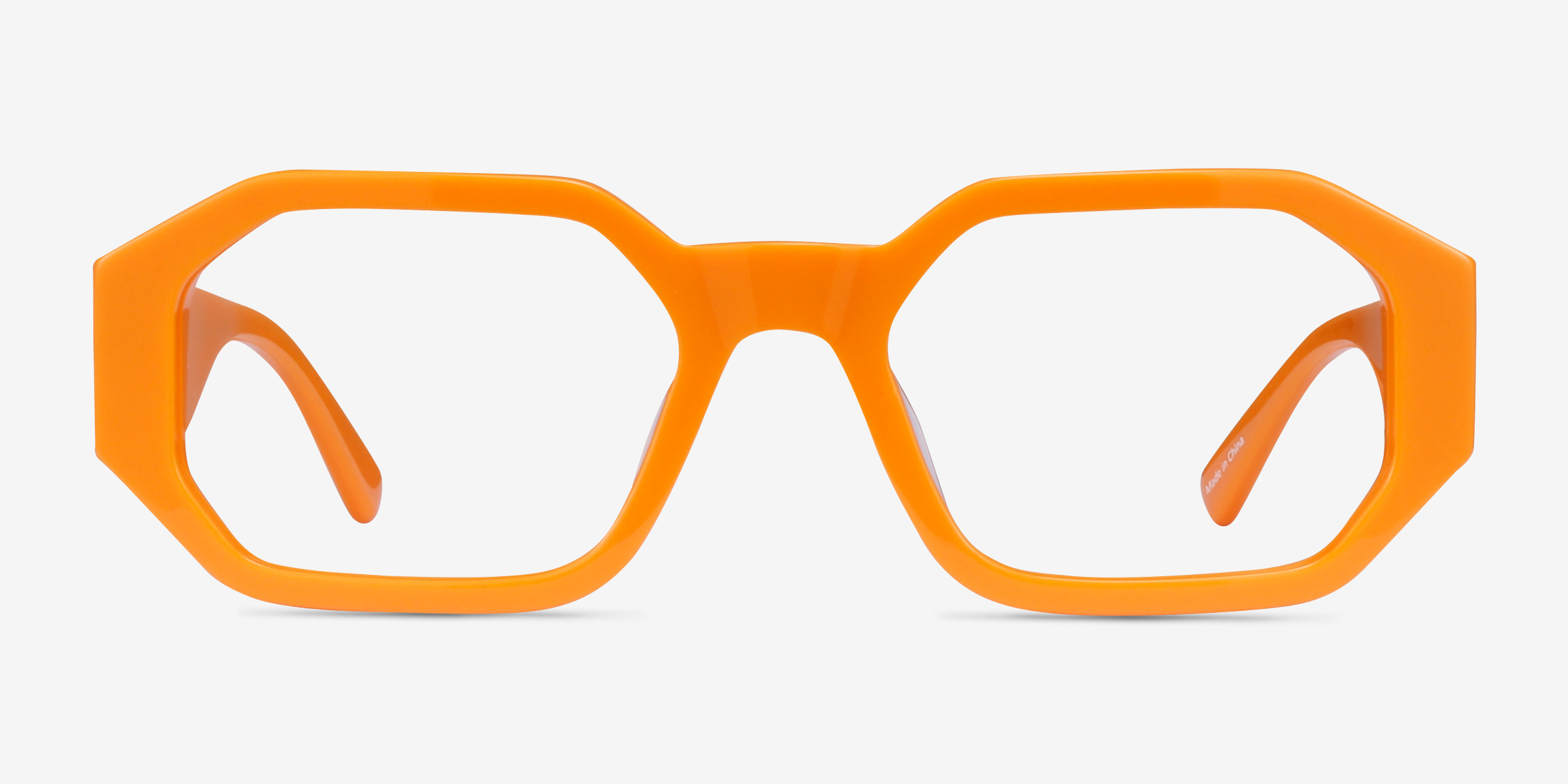 Indie Orange AcétateMontures de lunettes de vue d'EyeBuyDirect, Vue de Face