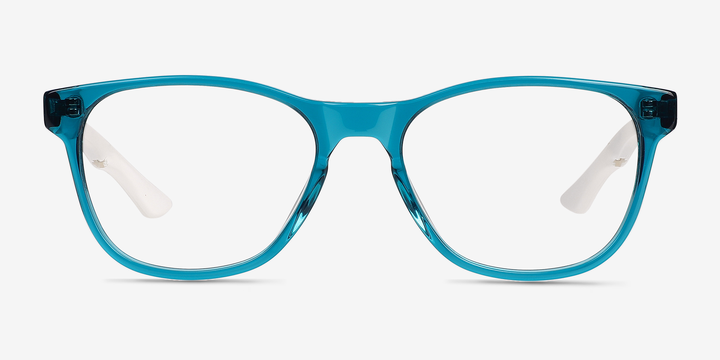 Fortitude Crystal Blue Green MétalMontures de lunettes de vue d'EyeBuyDirect, Vue de Face