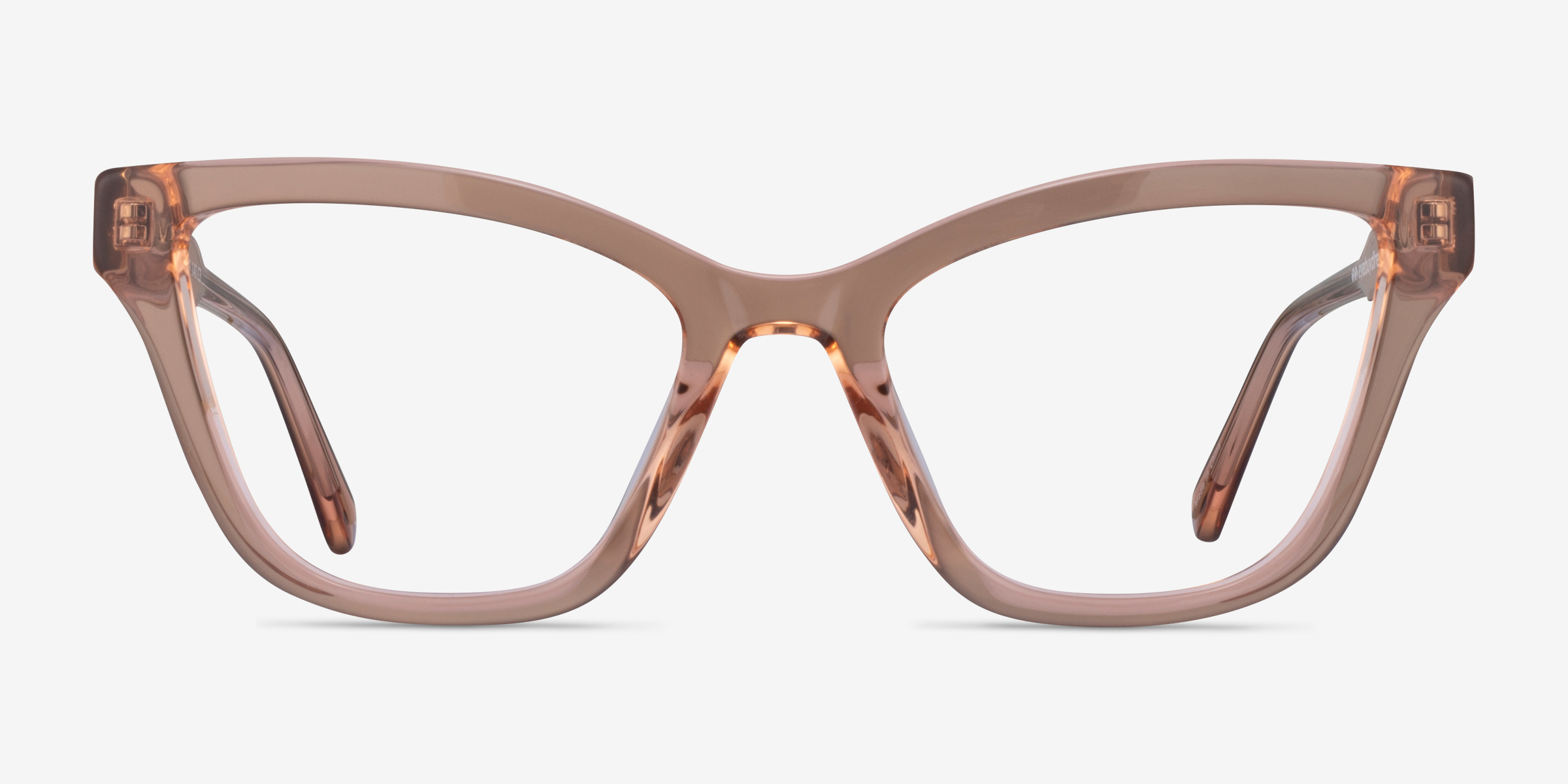 Danielle Champagne AcétateMontures de lunettes de vue d'EyeBuyDirect, Vue de Face