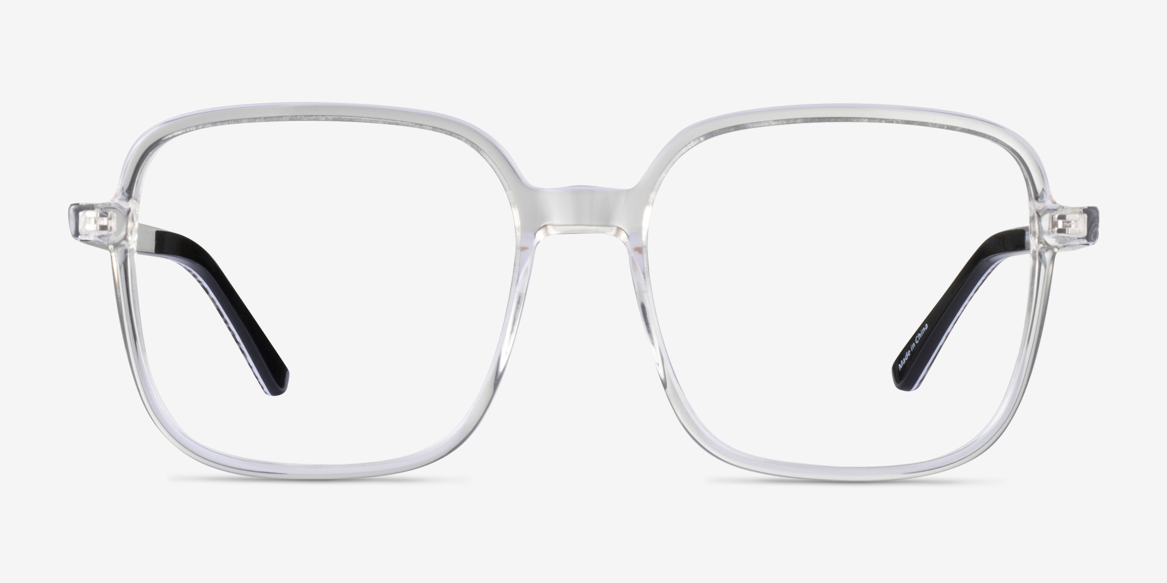 Abstract Crystal AcétateMontures de lunettes de vue d'EyeBuyDirect, Vue de Face