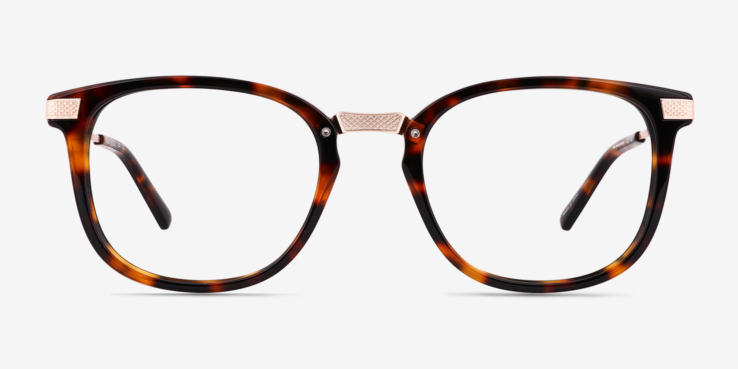 Silas Écailles AcétateMontures de lunettes de vue d'EyeBuyDirect, Vue de Face