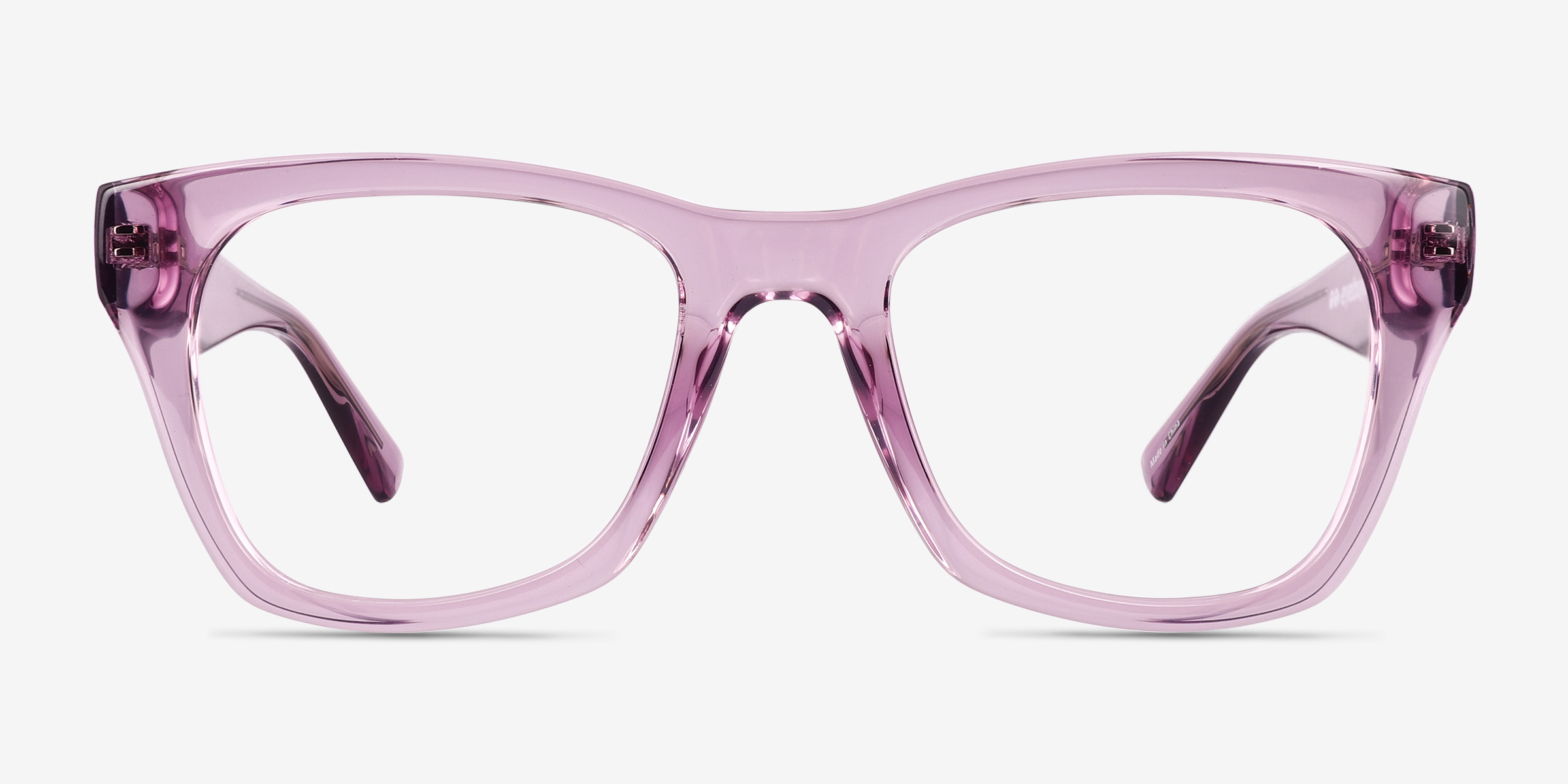 Dita Crystal Lavender PlastiqueMontures de lunettes de vue d'EyeBuyDirect, Vue de Face