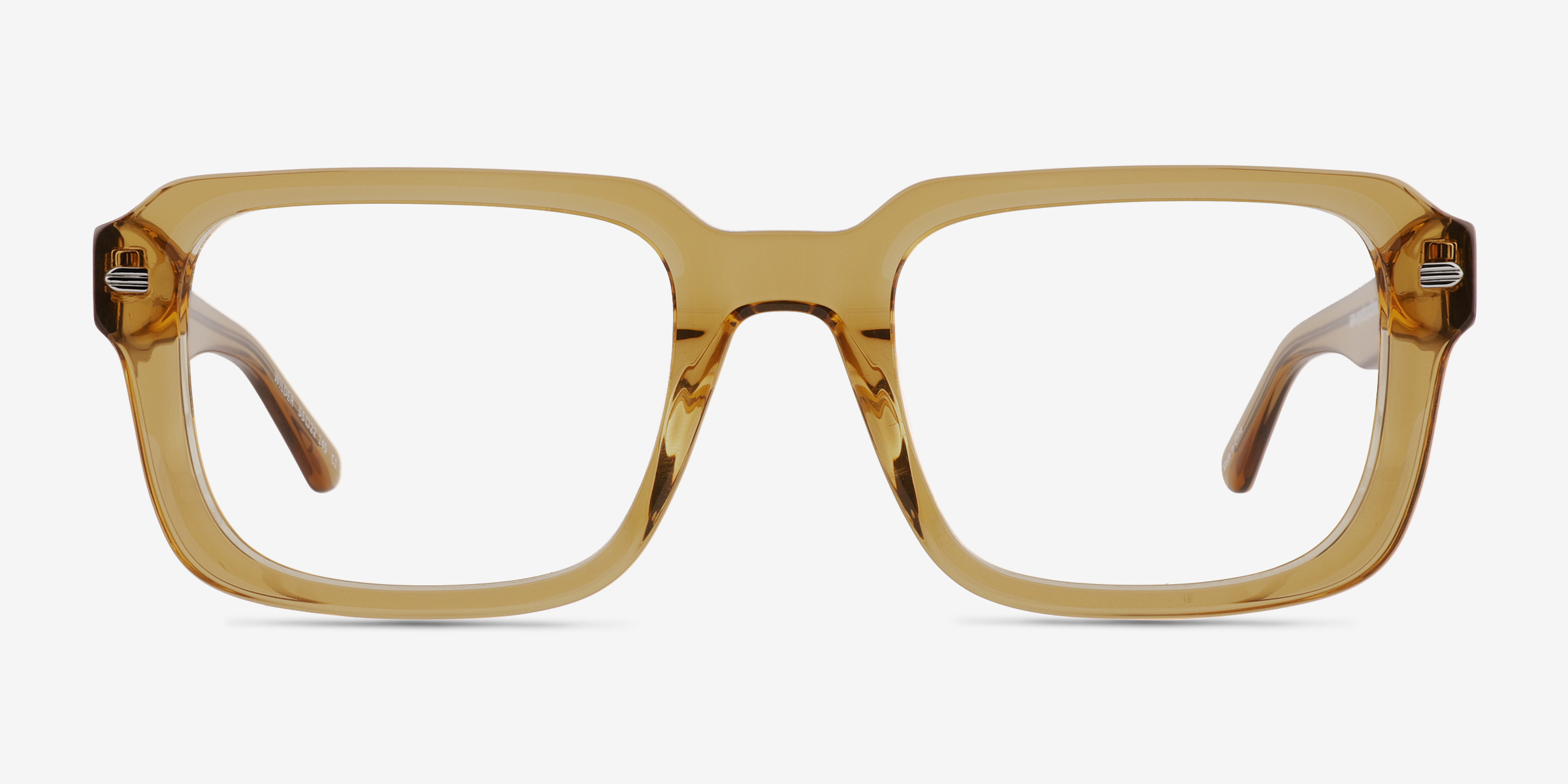 Wilder Crystal Light Brown Éco-responsableMontures de lunettes de vue d'EyeBuyDirect, Vue de Face
