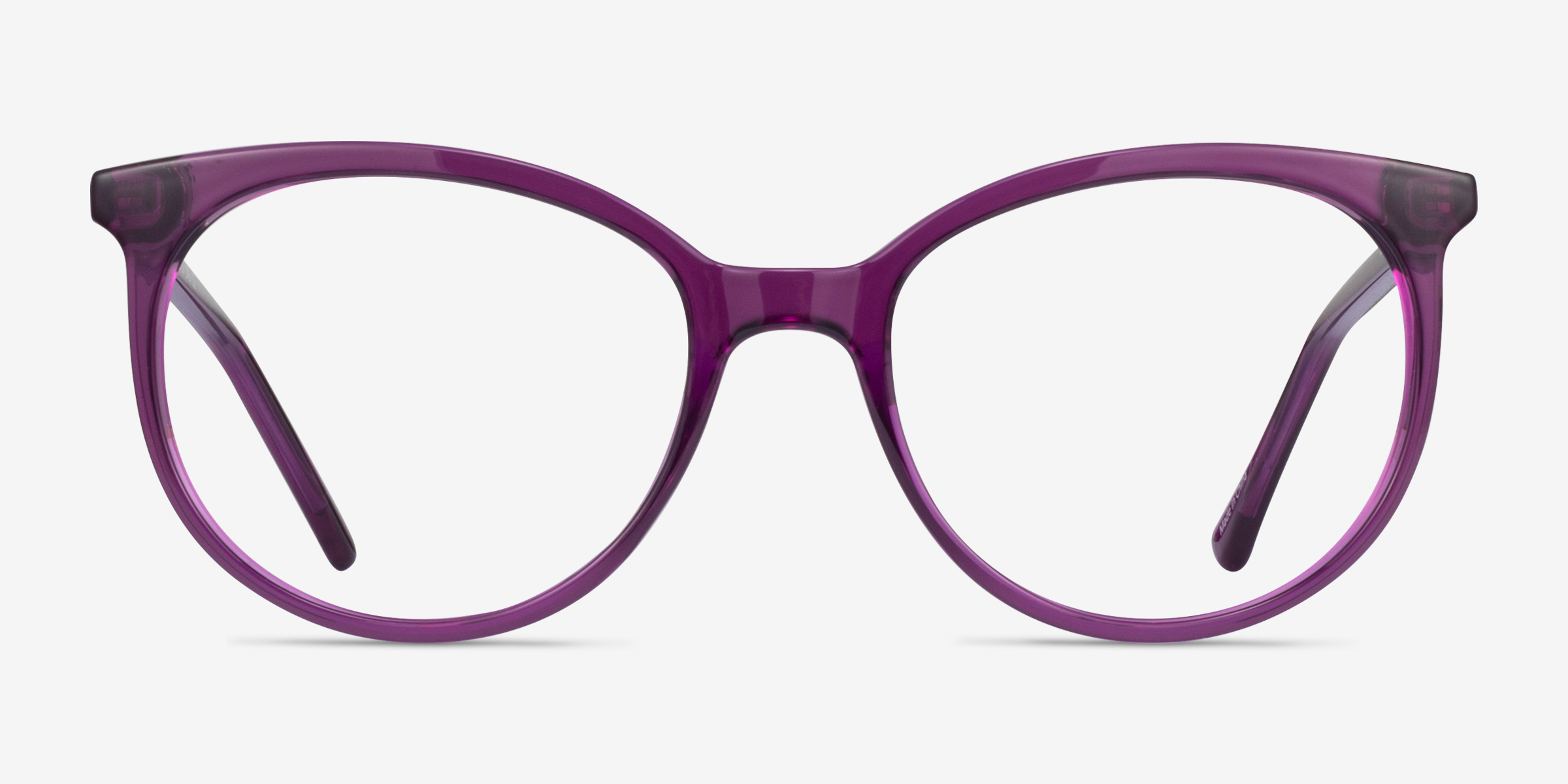 Hodgepodge Violet PlastiqueMontures de lunettes de vue d'EyeBuyDirect, Vue de Face