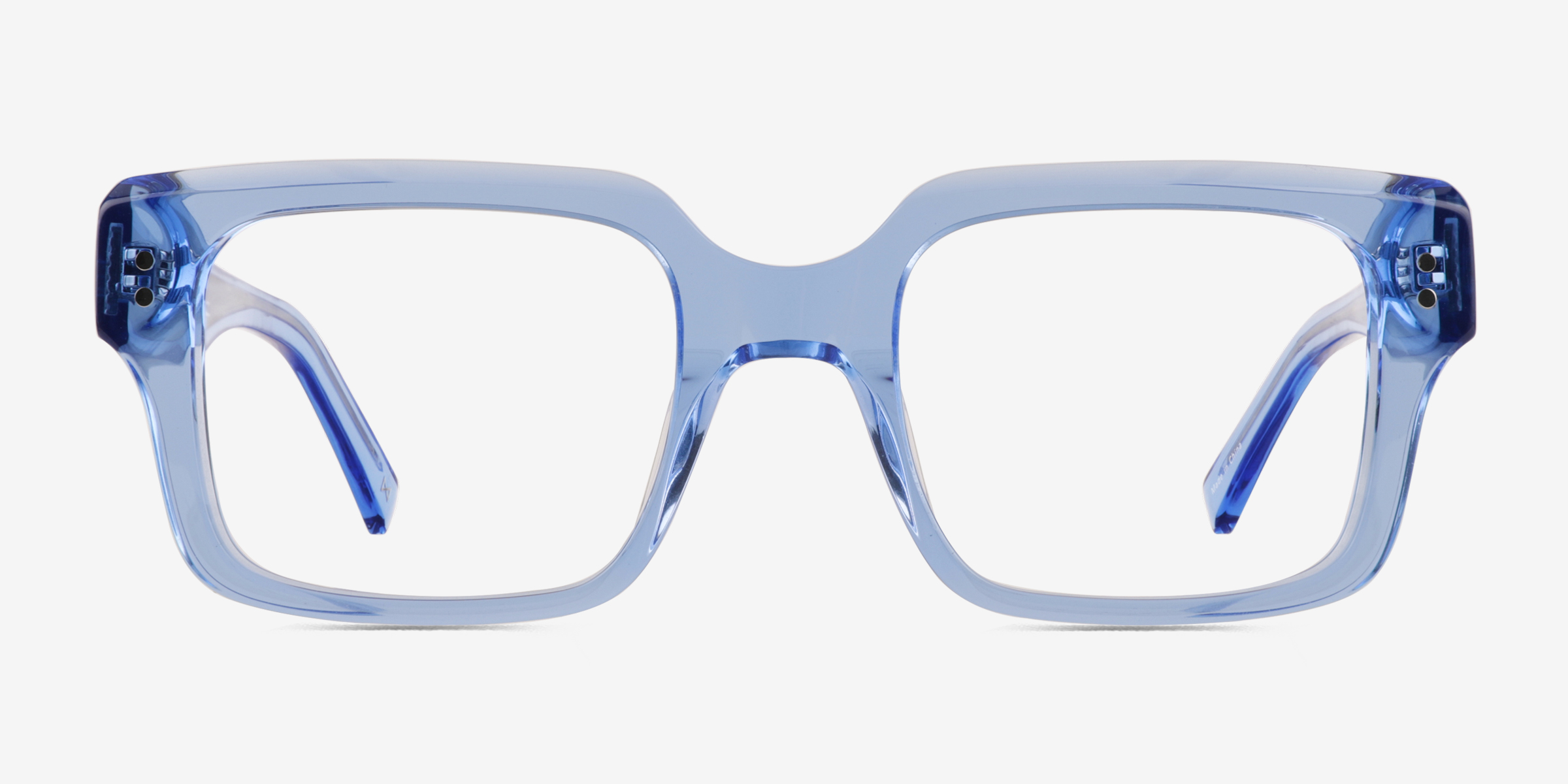 Mason Crystal Blue Éco-responsableMontures de lunettes de vue d'EyeBuyDirect, Vue de Face
