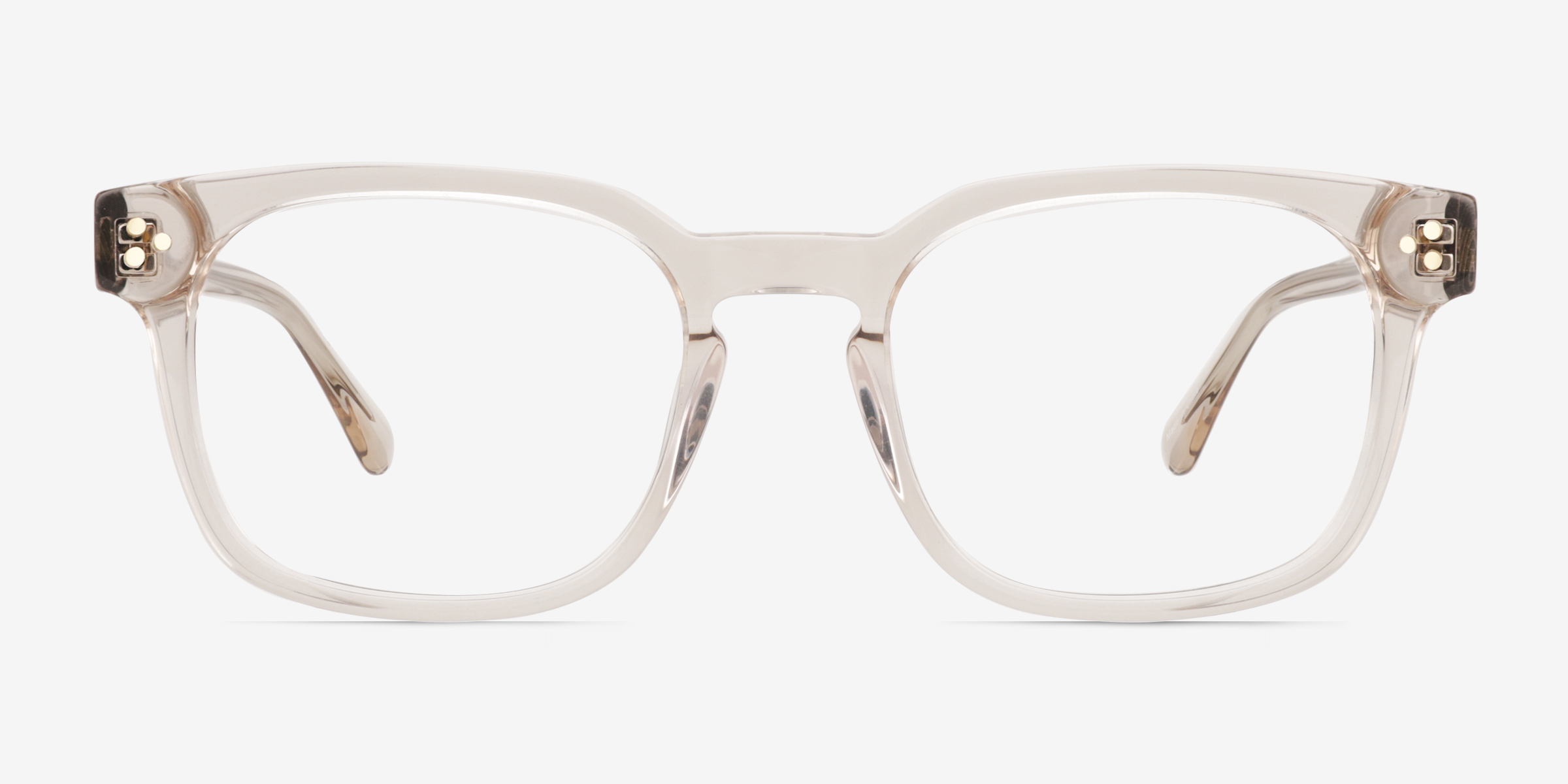 Dreams Crystal Brown AcétateMontures de lunettes de vue d'EyeBuyDirect, Vue de Face