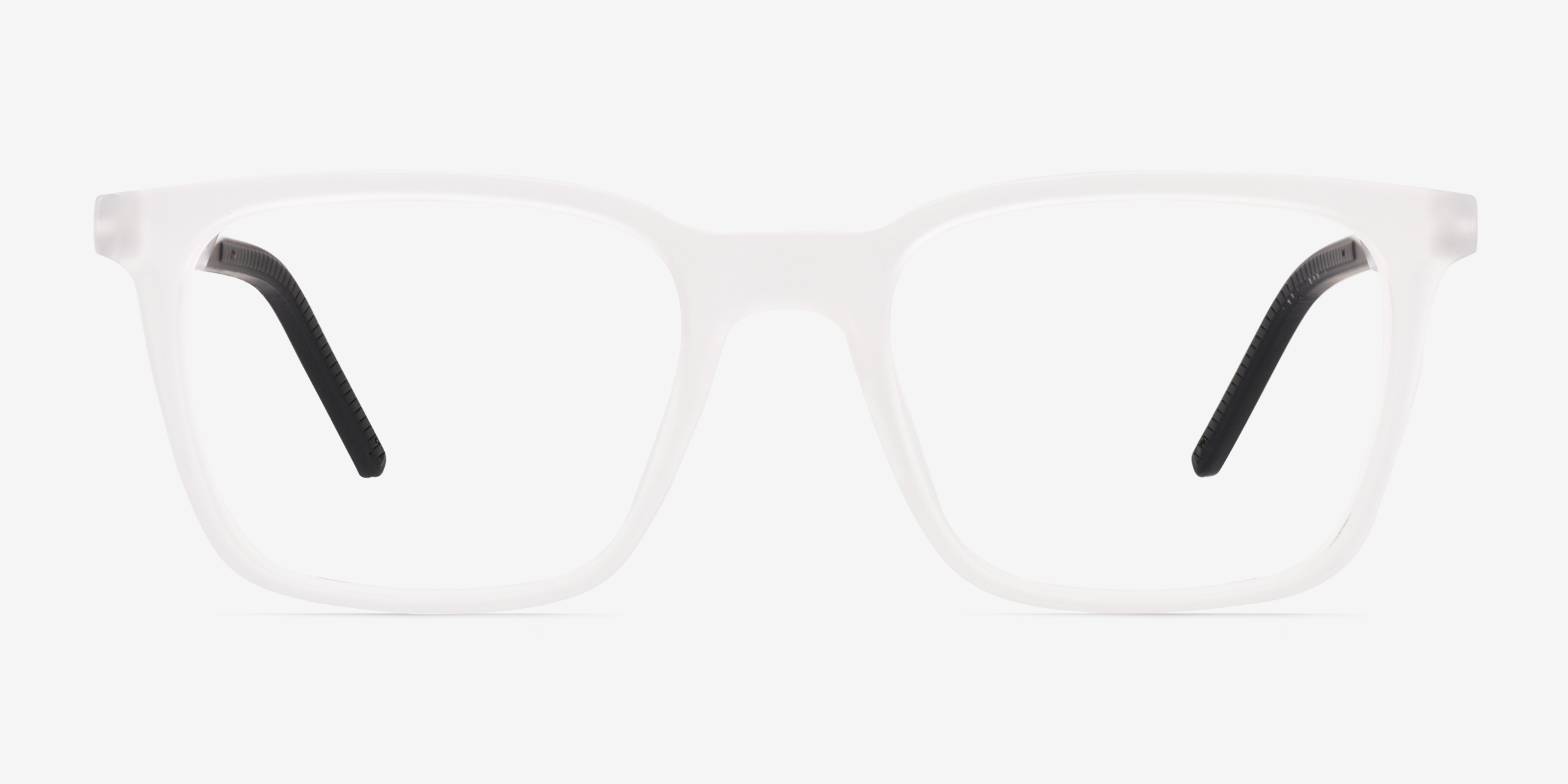 Accelerate Matte Clear PlastiqueMontures de lunettes de vue d'EyeBuyDirect, Vue de Face