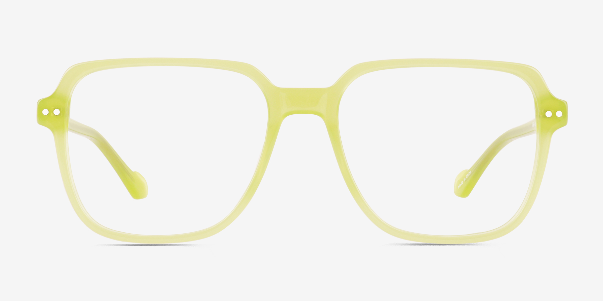 Brooke Light Green AcétateMontures de lunettes de vue d'EyeBuyDirect, Vue de Face